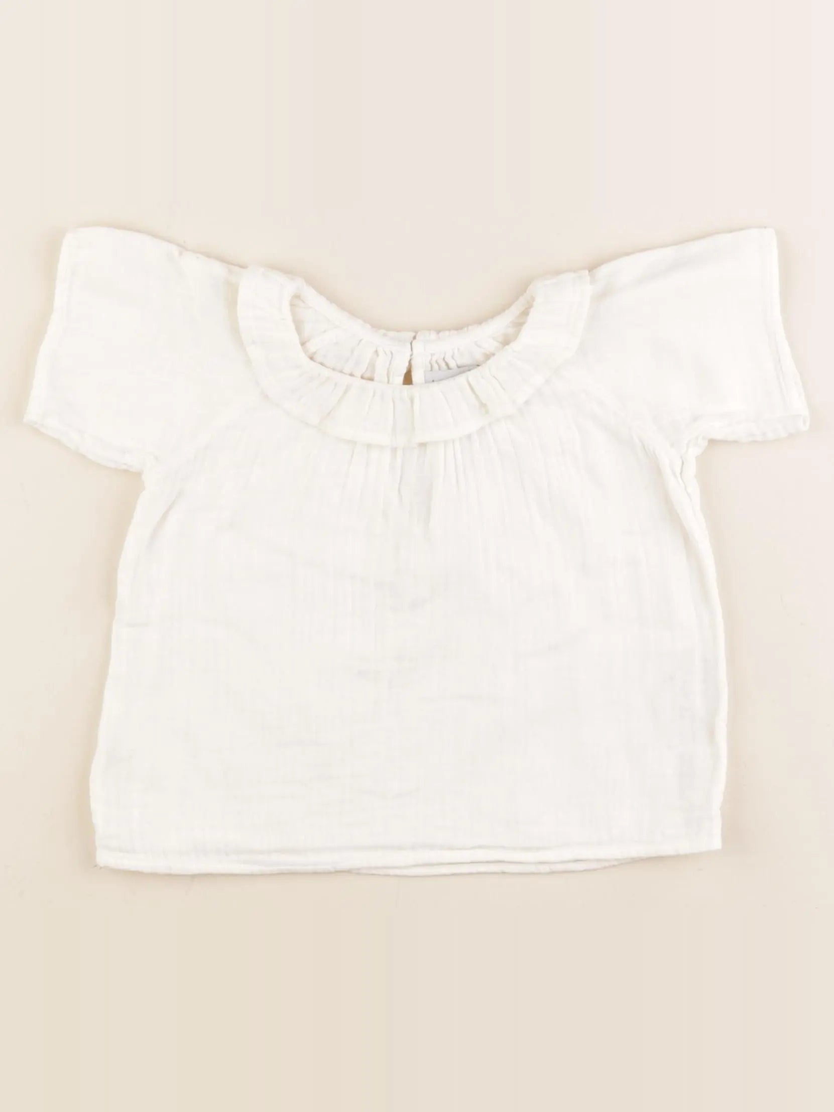 Petit Bateau - tee-shirt blanc - 12 mois
