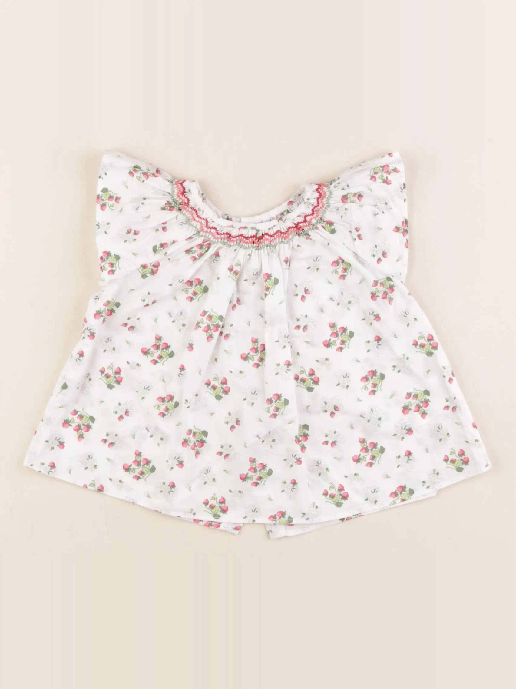 Jacadi - blouse blanc, rose - 6 mois