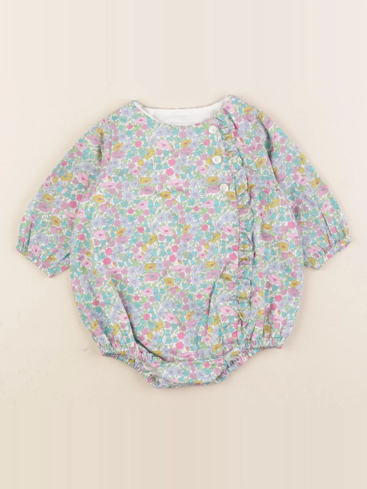 Jacadi - combinaison liberty multicolore - 3 mois