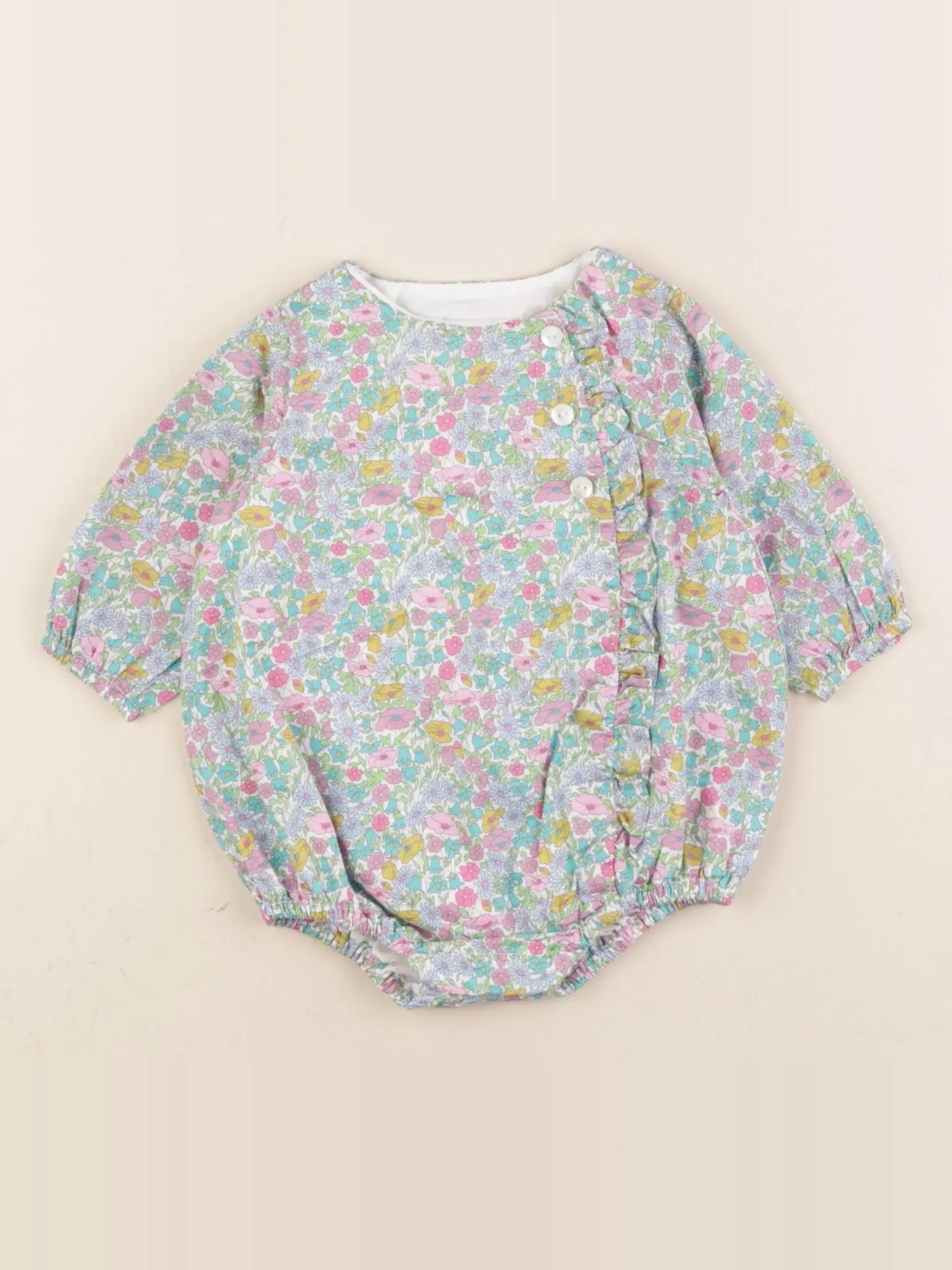 Jacadi - combinaison liberty multicolore - 3 mois