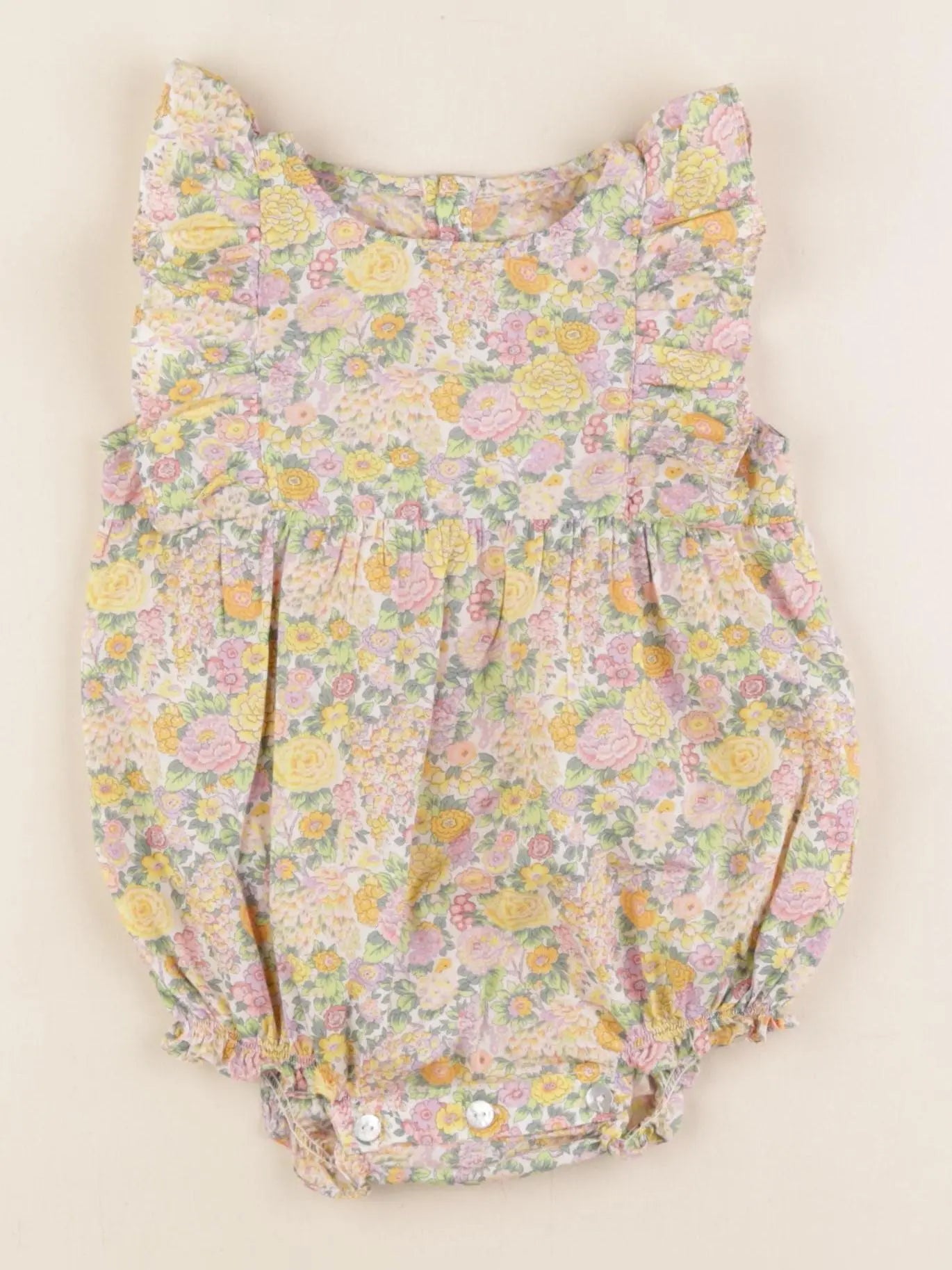 Bonton - combinaison jaune, multicolore - 12 mois