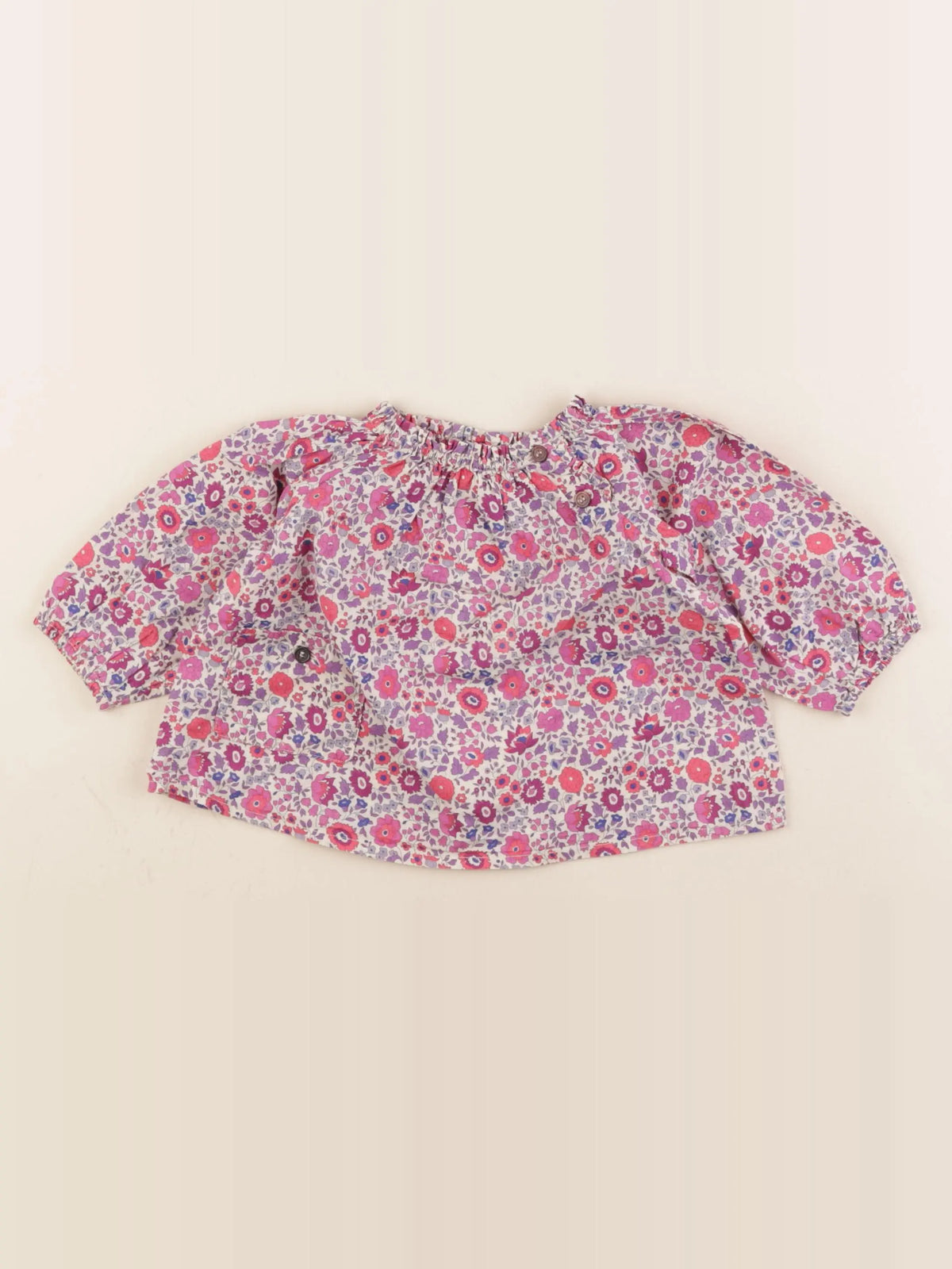 Bonton - blouse multicolore - 12 mois