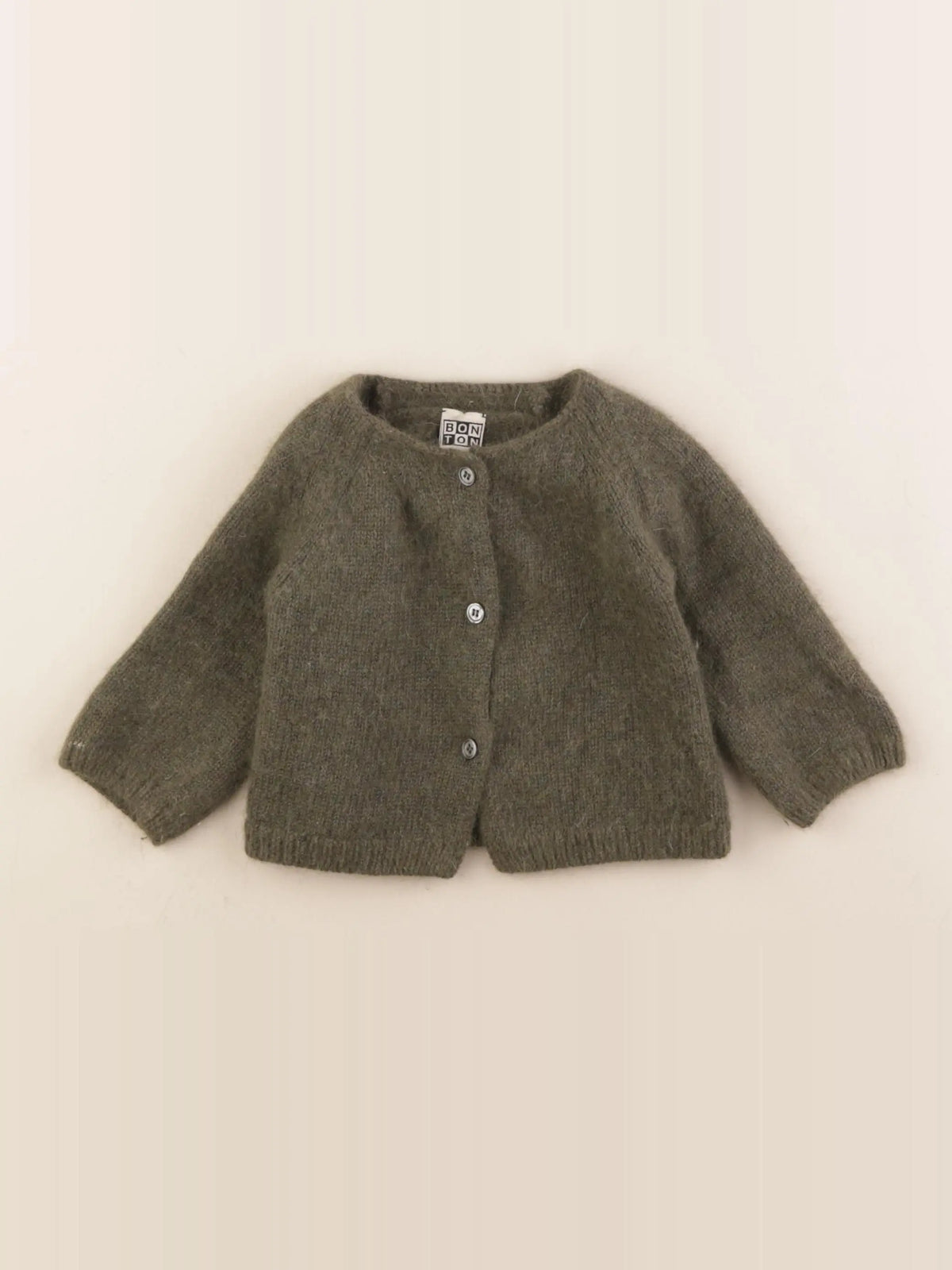 Bonton - gilet vert - 18 mois