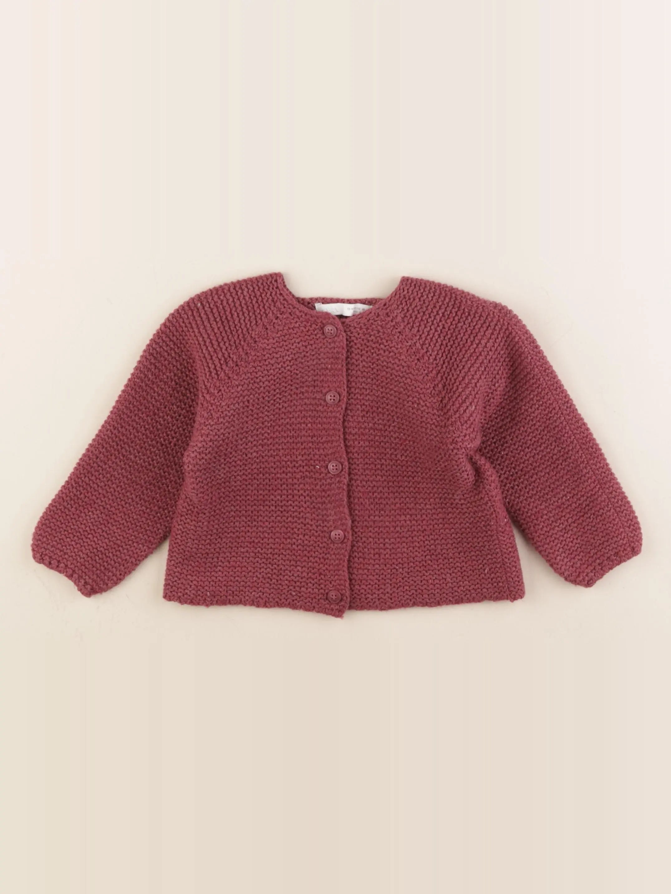Zara - gilet rouge - 12/18 mois