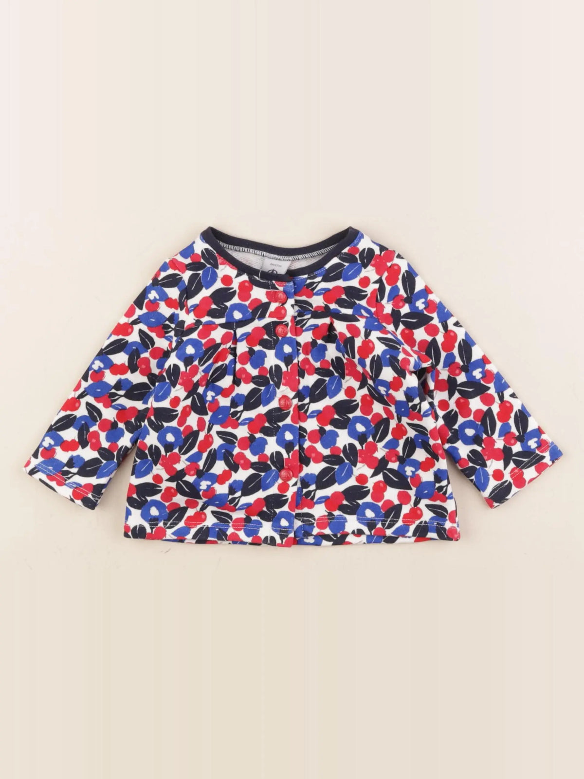 Petit Bateau - sweat multicolore - 6 mois