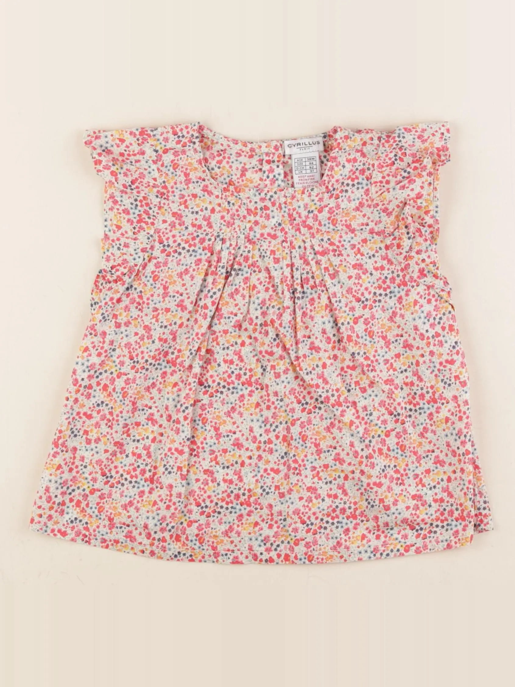 Cyrillus - blouse multicolore - 36 mois