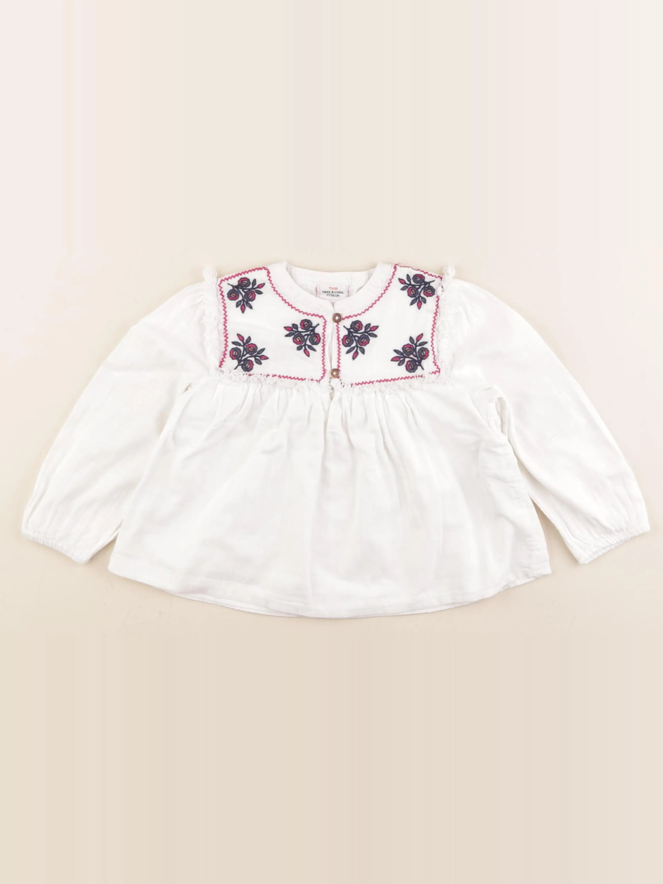 Tape à l'oeil - blouse blanc - 2 ans