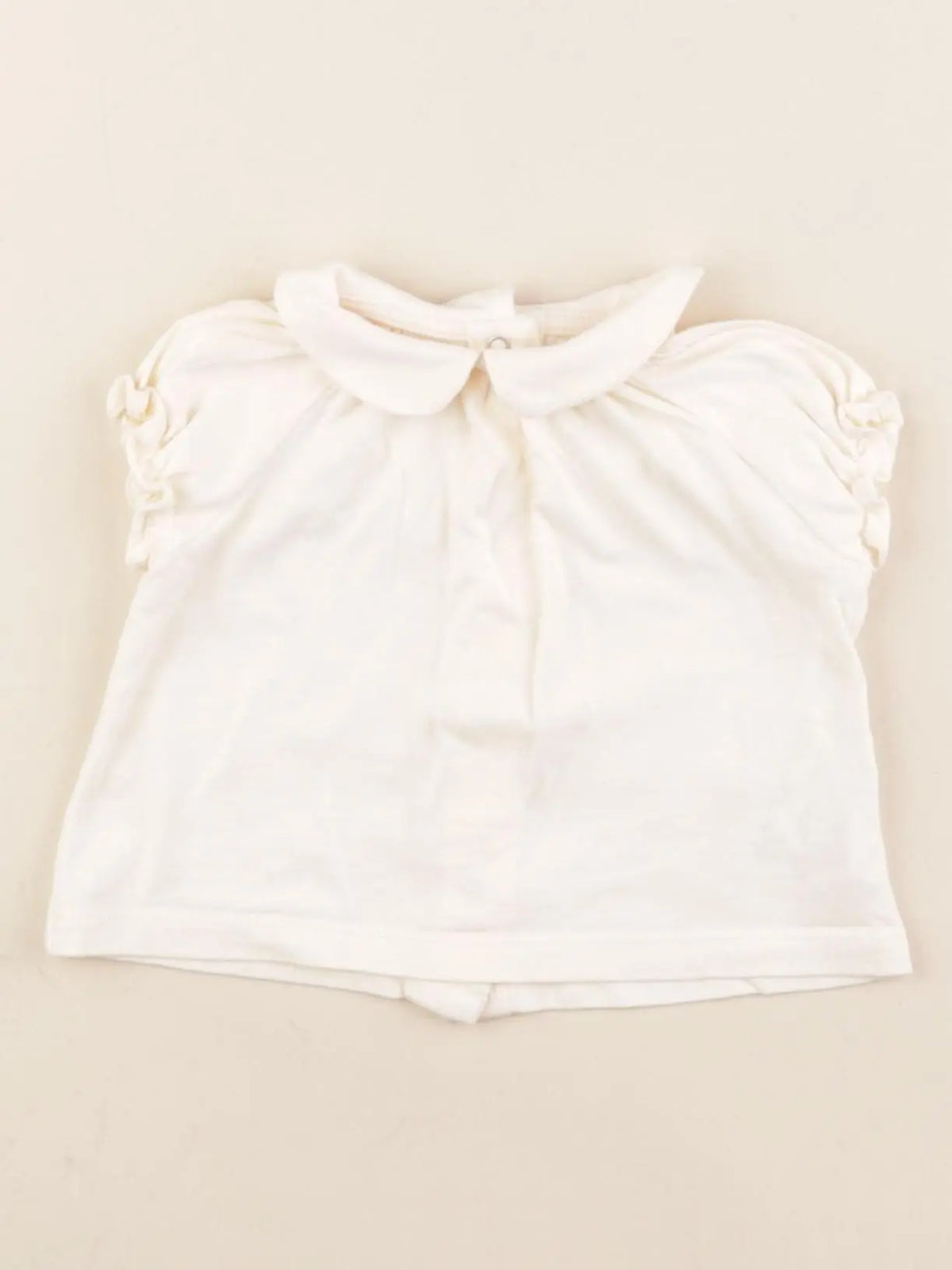 Vertbaudet - tee-shirt beige - 3 mois