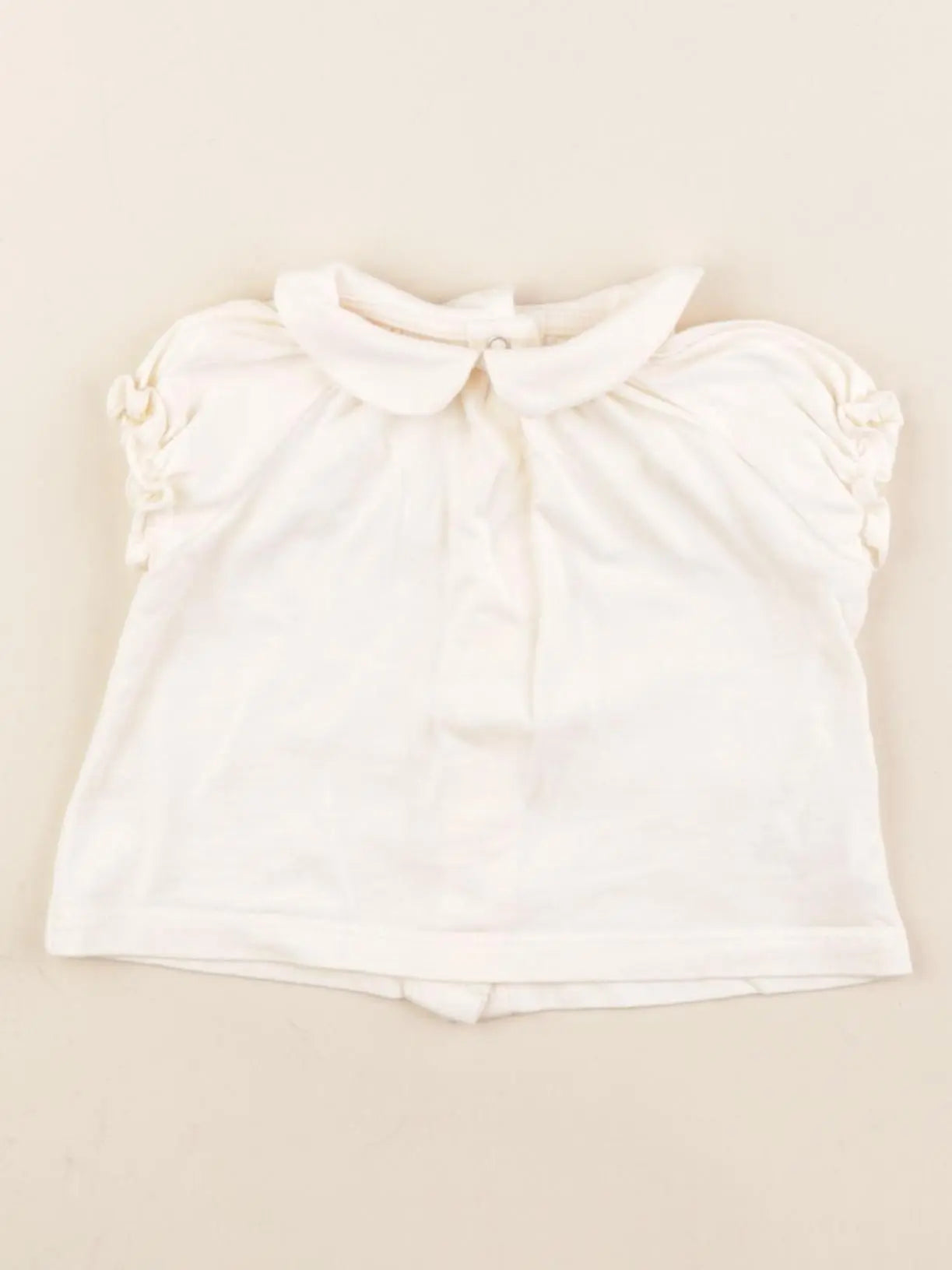 Vertbaudet - tee-shirt beige - 3 mois