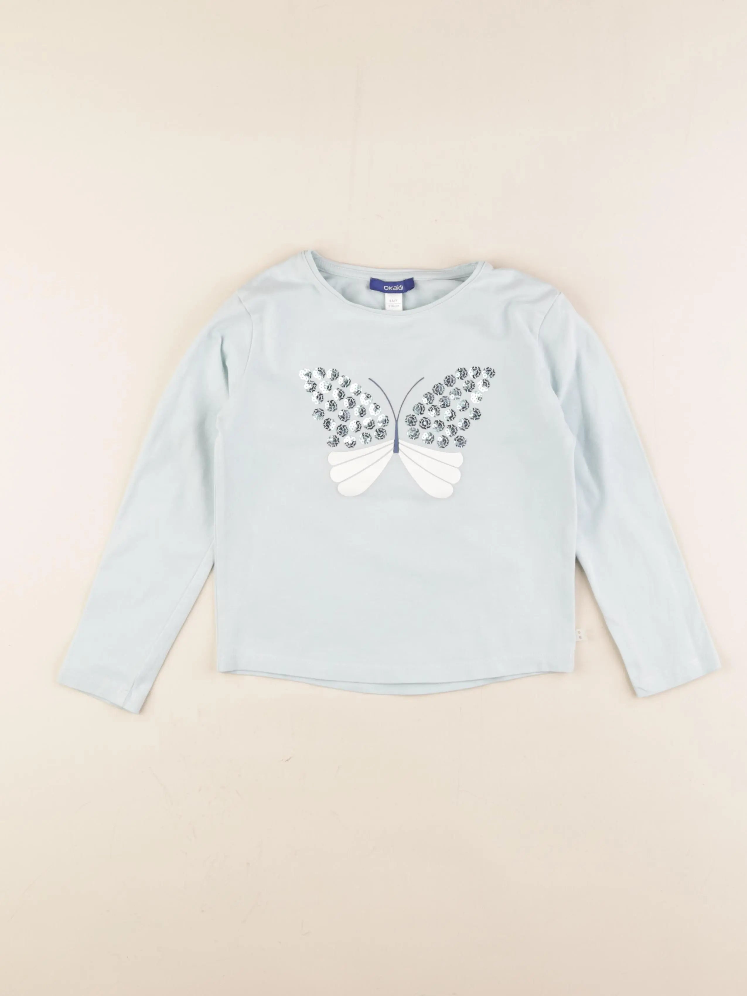 Okaidi - tee-shirt bleu - 6 ans