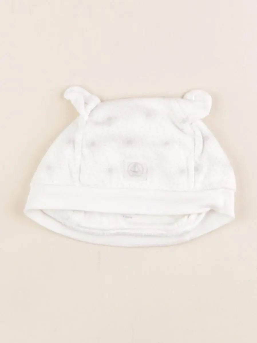 Petit Bateau - bonnet gris - 6 mois