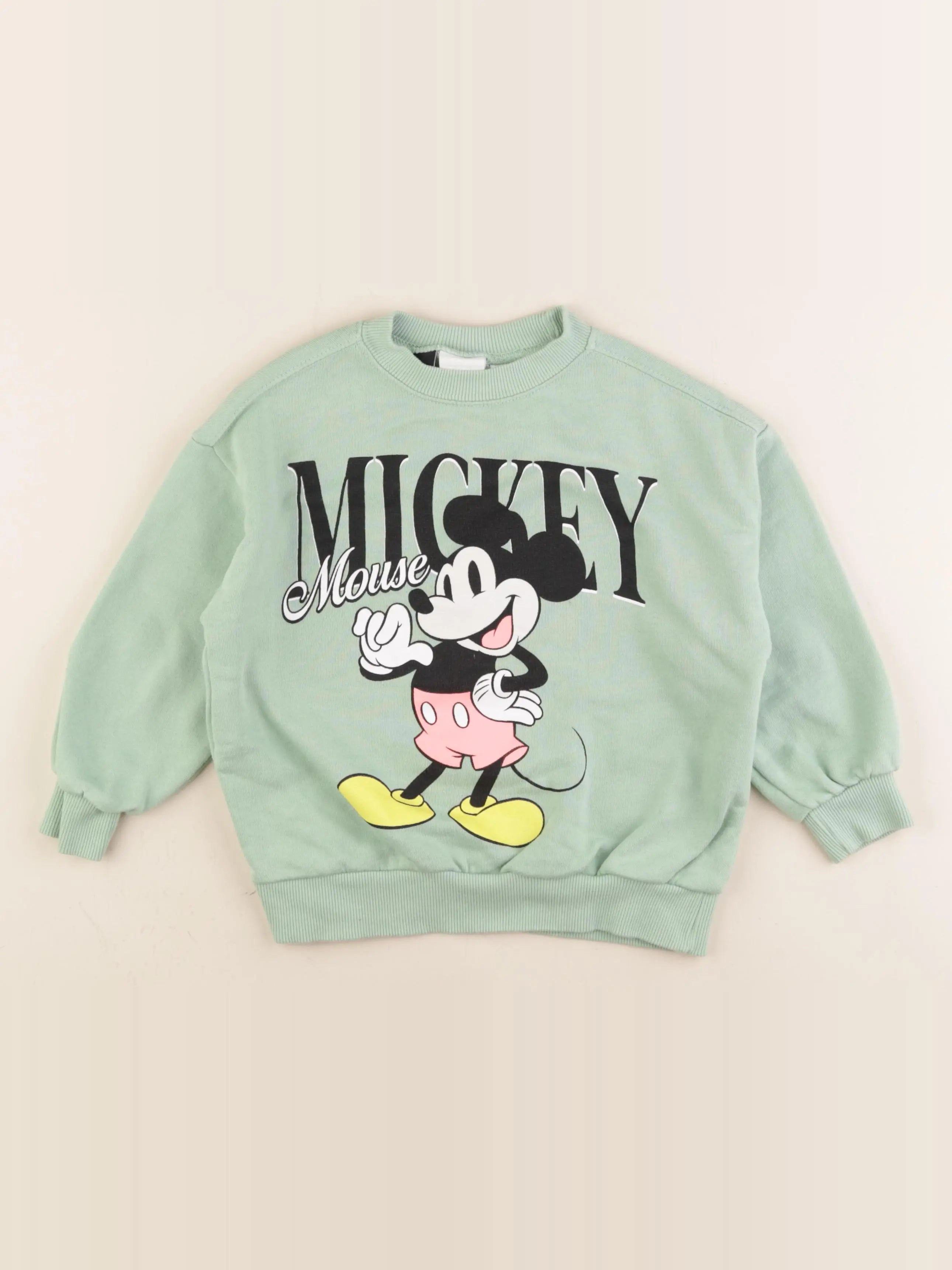 Zara - sweat imprimé au dos vert - 5 ans