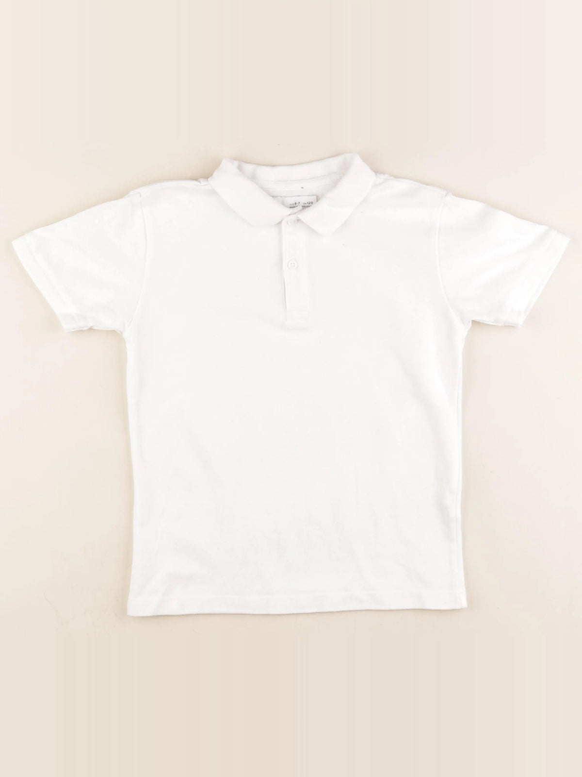 Zara - polo blanc - 6/7 ans