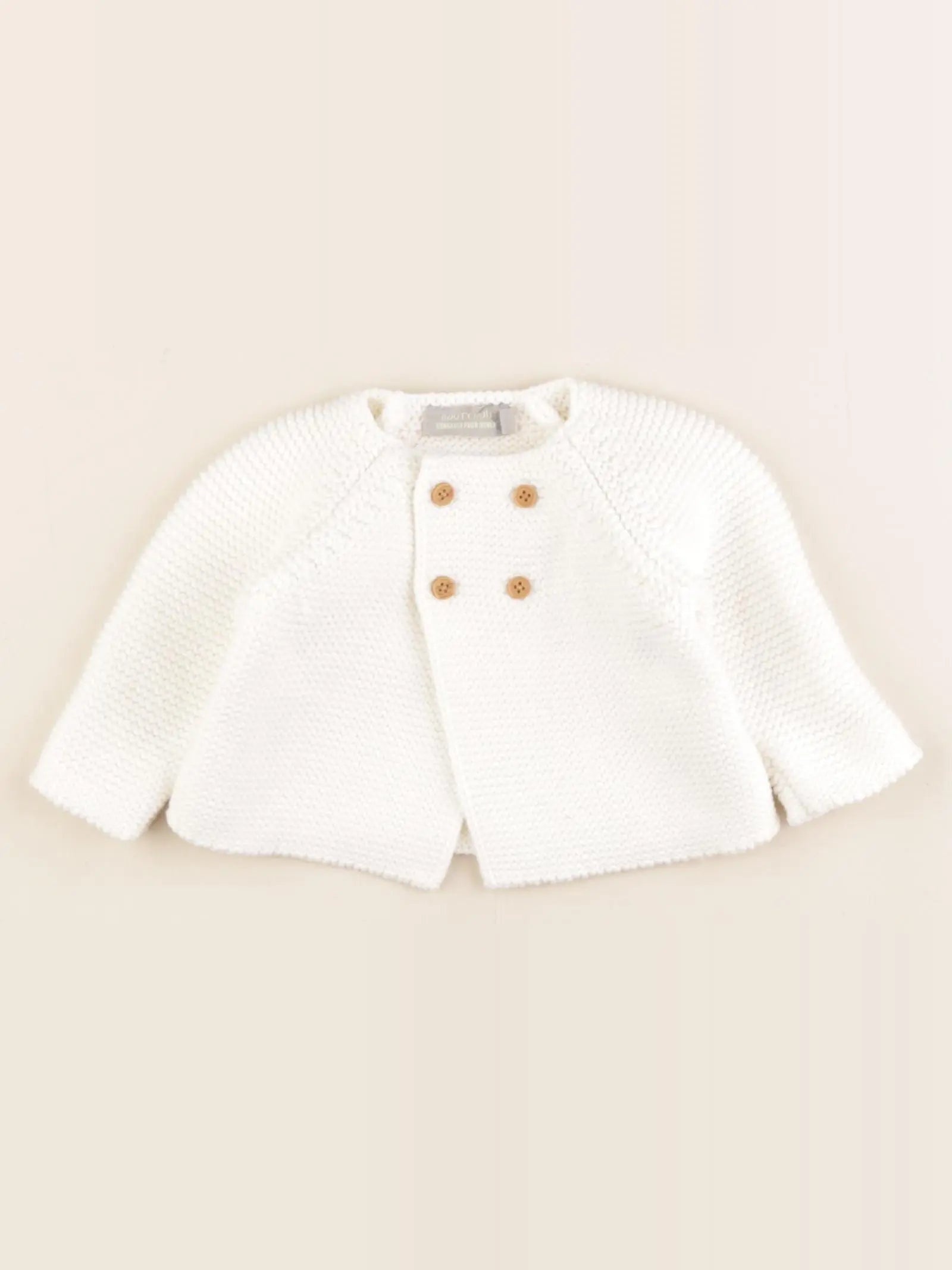 Boutchou - gilet beige - 1 mois