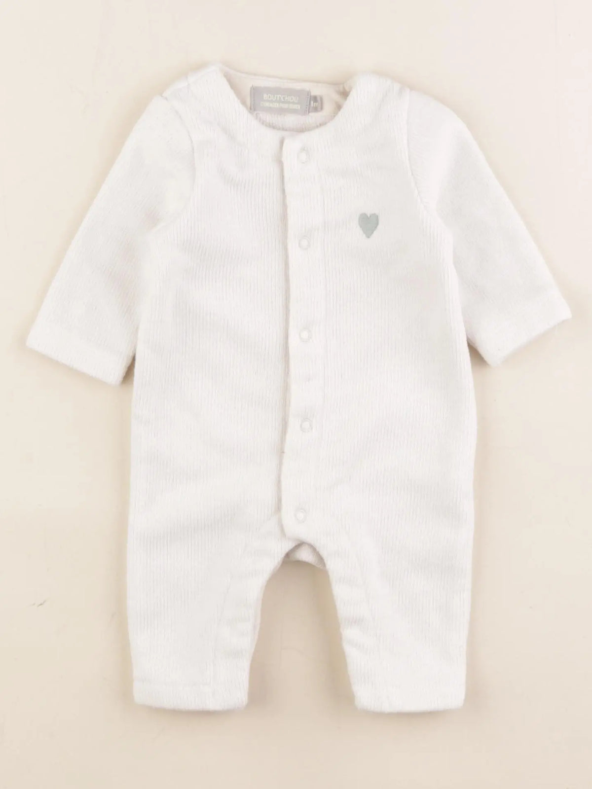 Boutchou - combinaison blanc - 1 mois