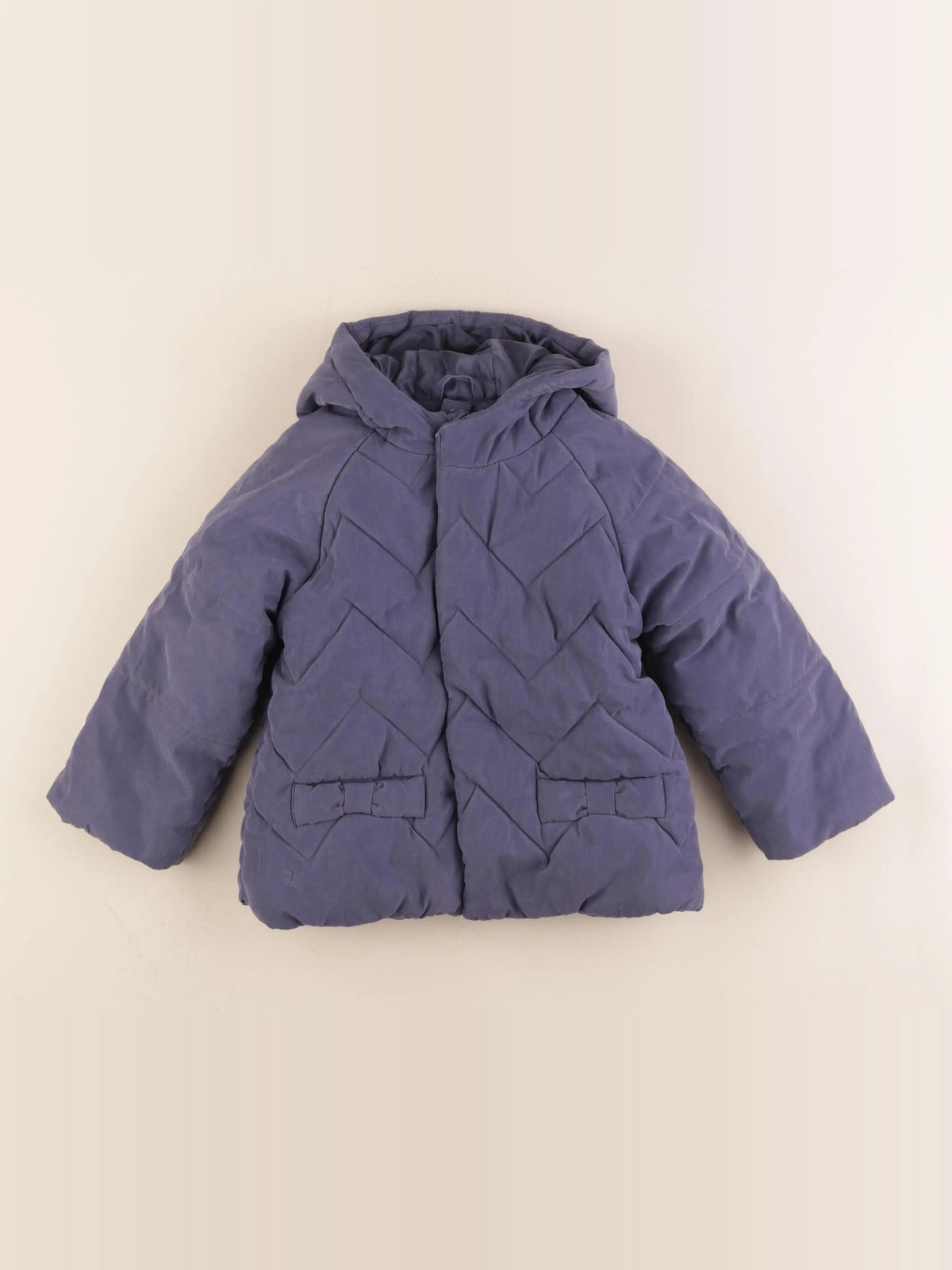 Vertbaudet - manteau doublure amovible bleu - 36 mois