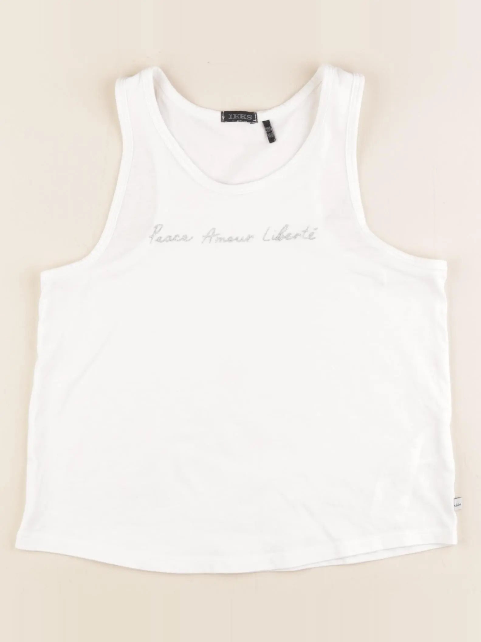 IKKS - débardeur blanc - 10 ans
