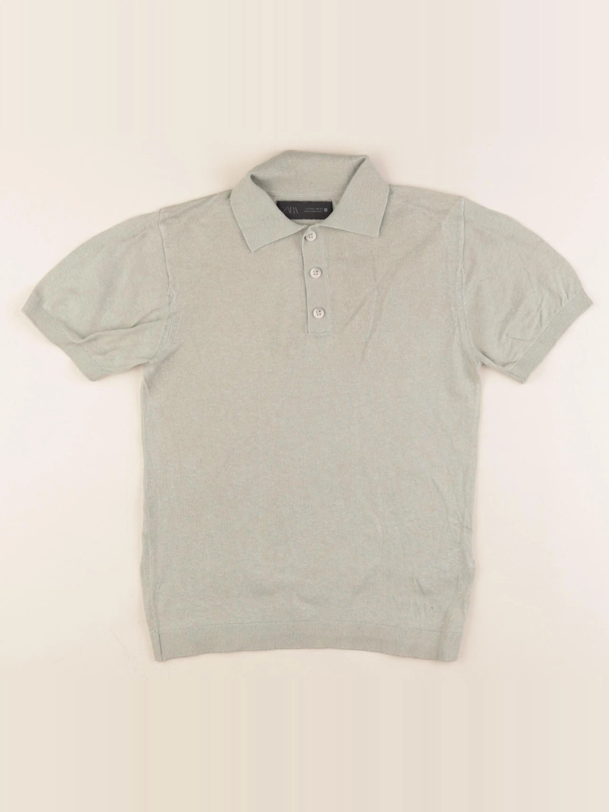 Zara - polo vert - 7/8 ans