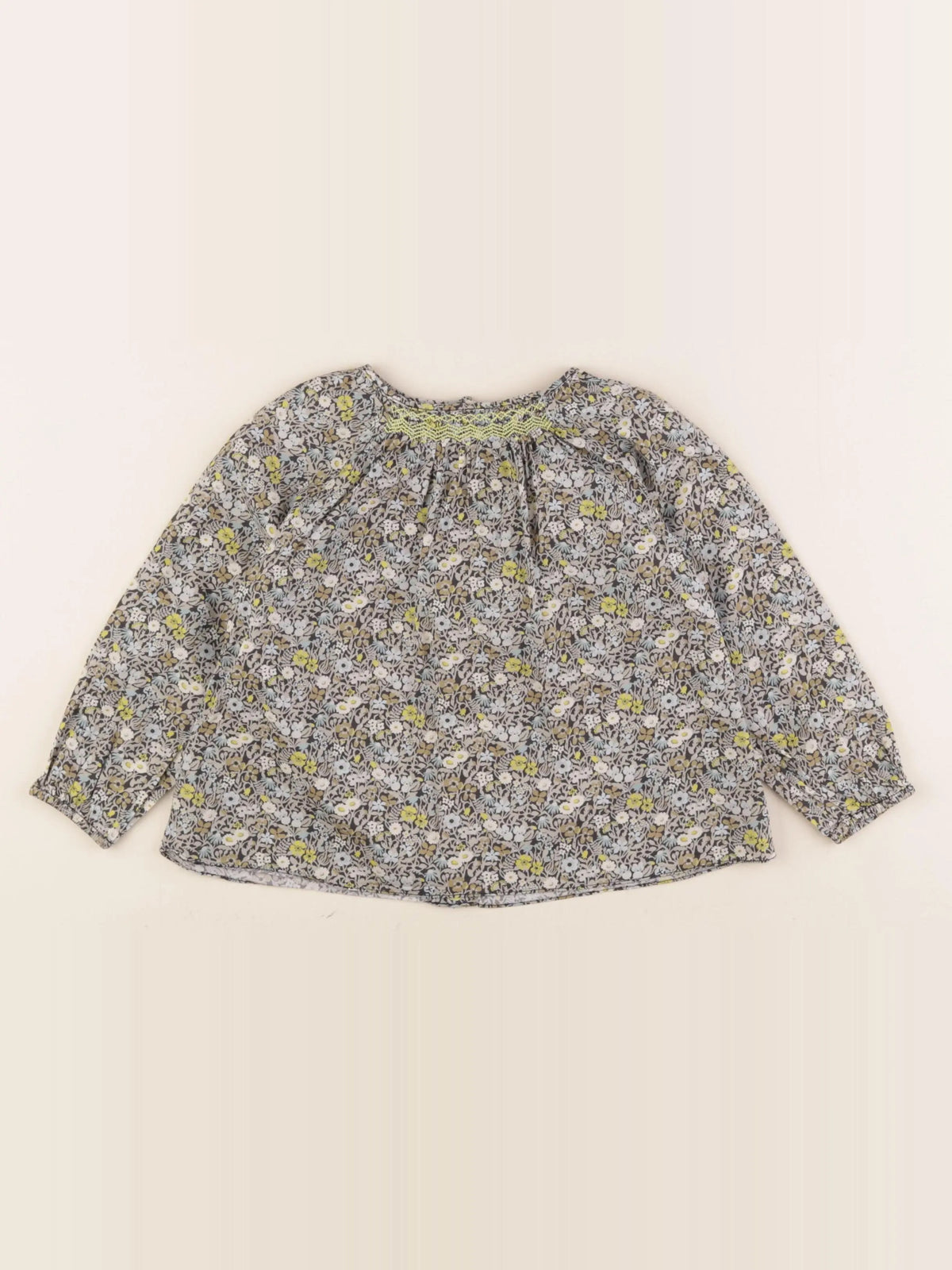 Jacadi - blouse liberty noir, beige - 36 mois