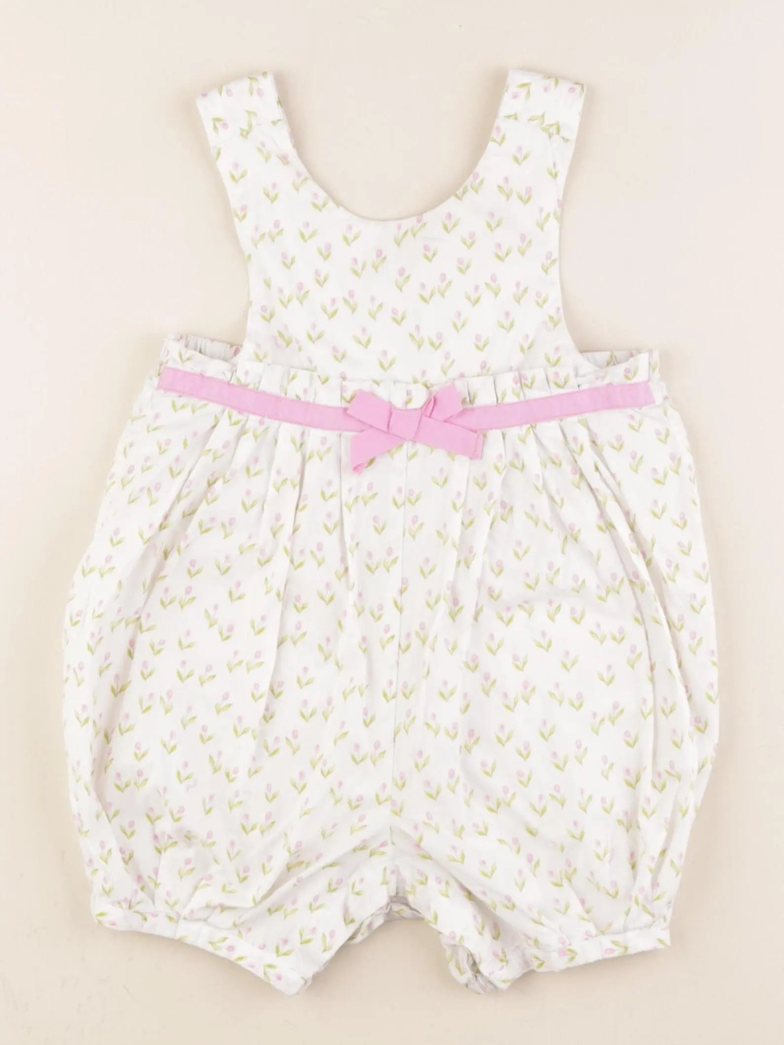 Jacadi - combinaison blanc, rose - 12 mois