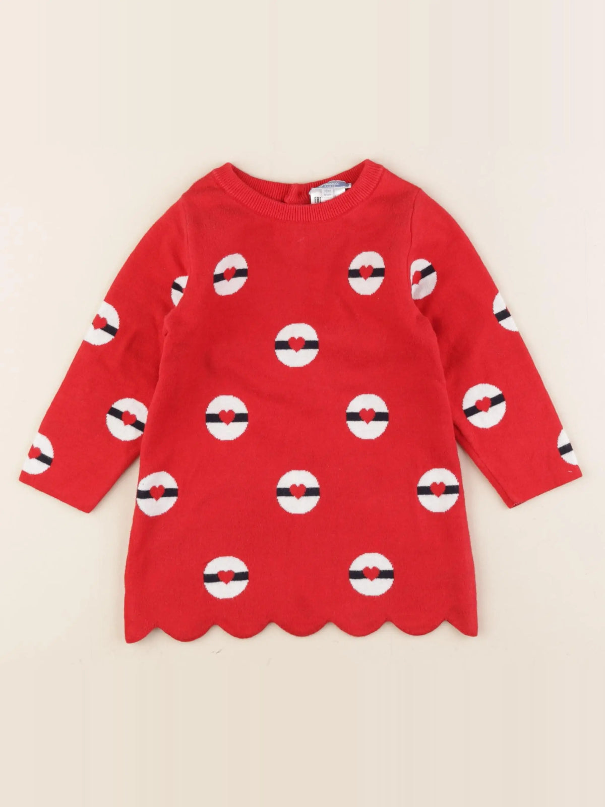 Jacadi - robe rouge - 18 mois