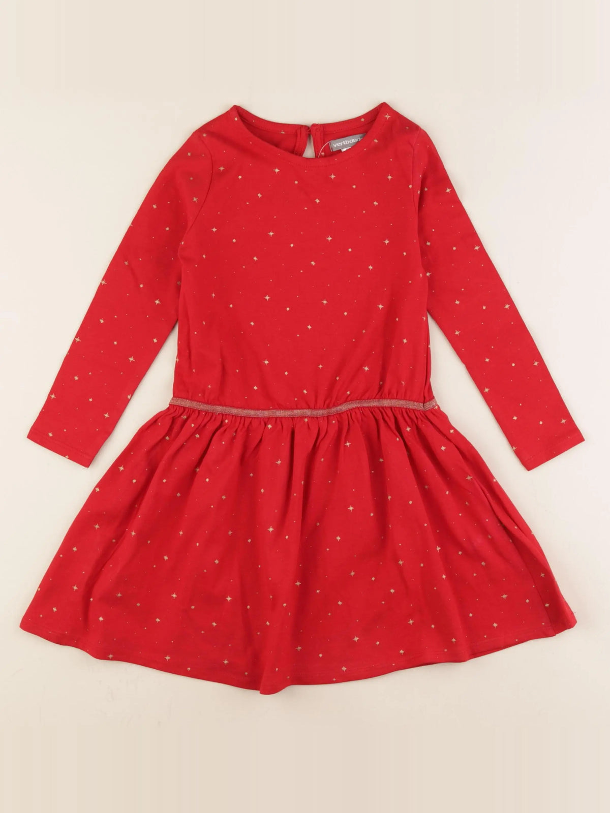 Vertbaudet - robe rouge - 4 ans