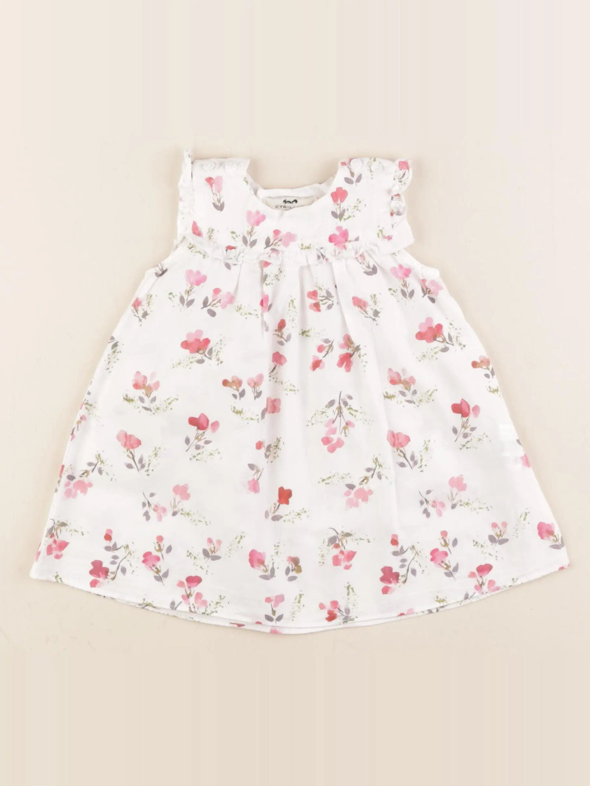 Cyrillus - robe blanc - 6 mois