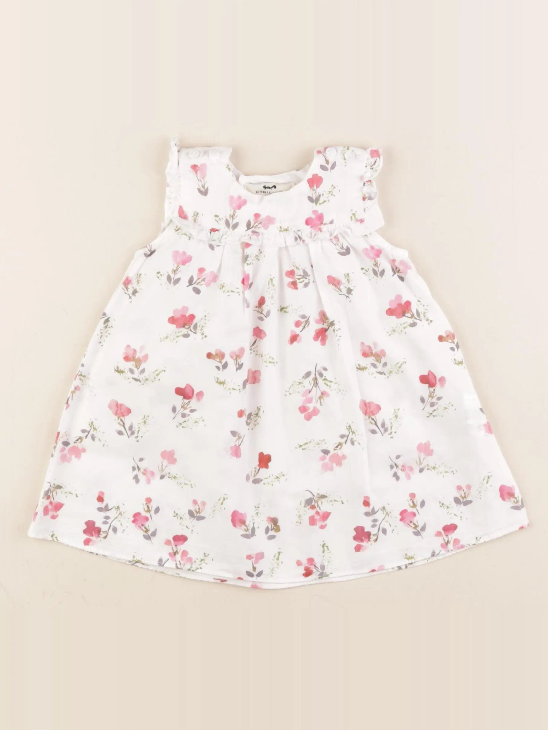 Cyrillus - robe blanc - 6 mois