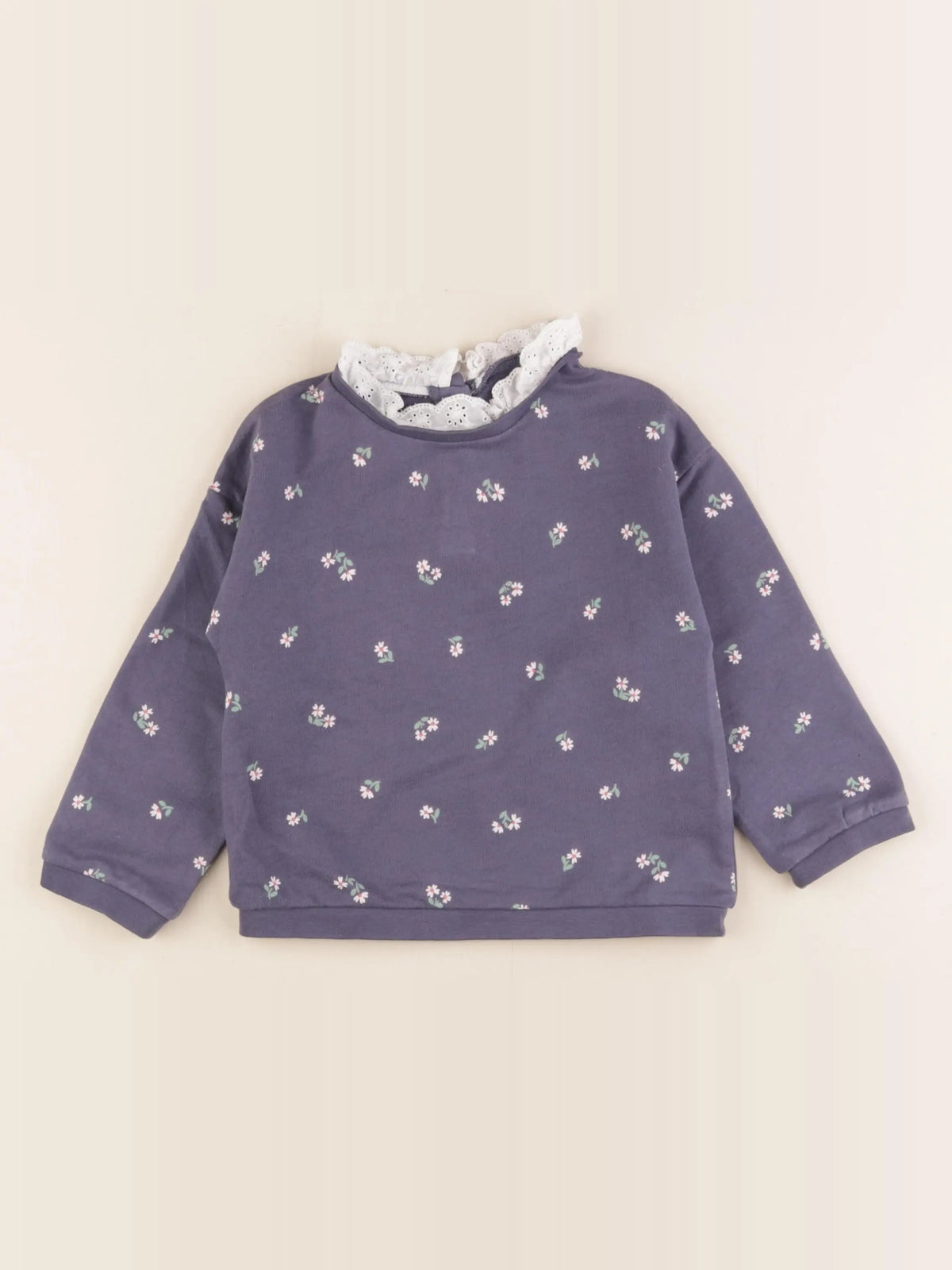 Vertbaudet - sweat bleu - 36 mois