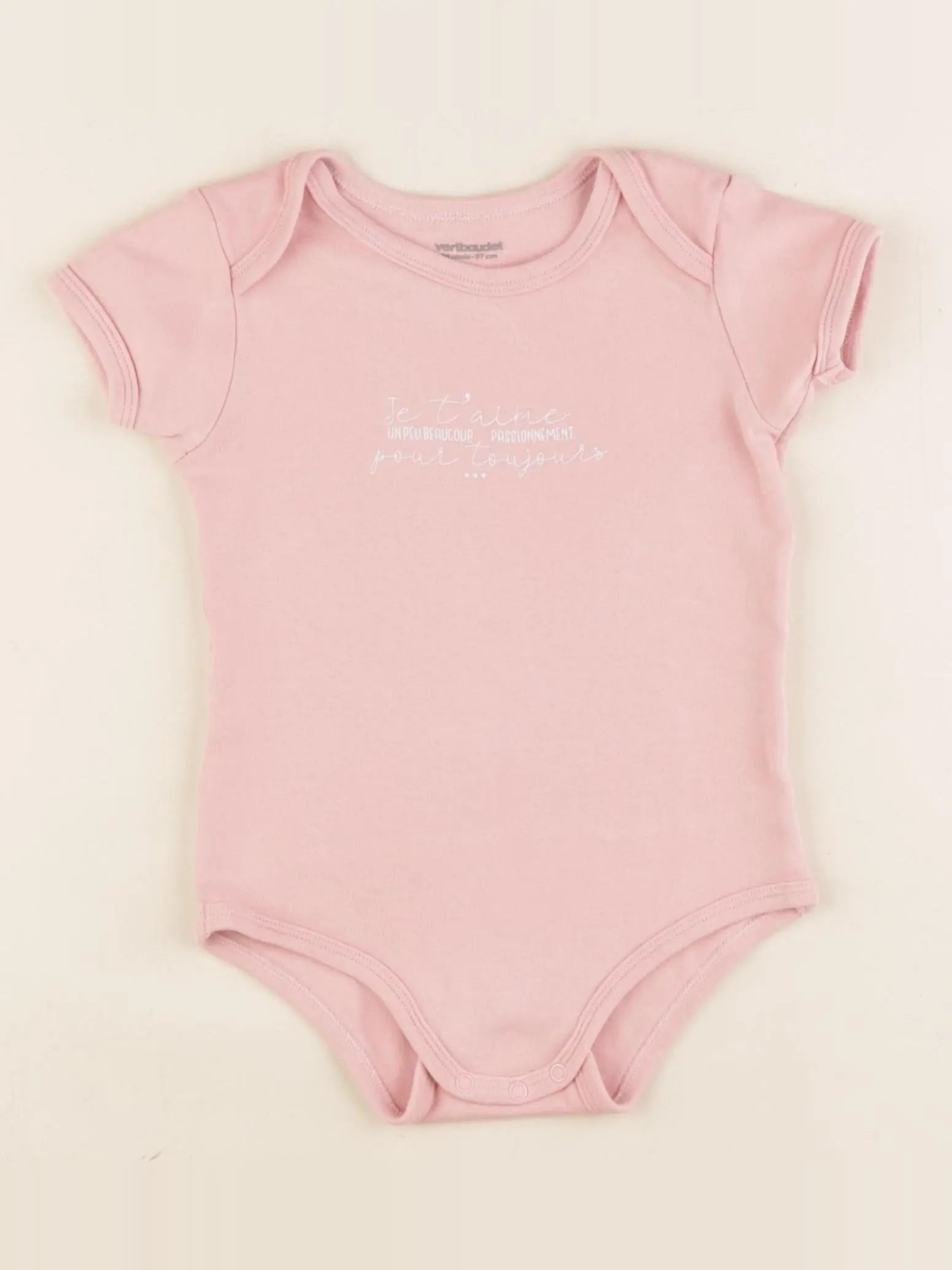 Vertbaudet - body rose - 36 mois