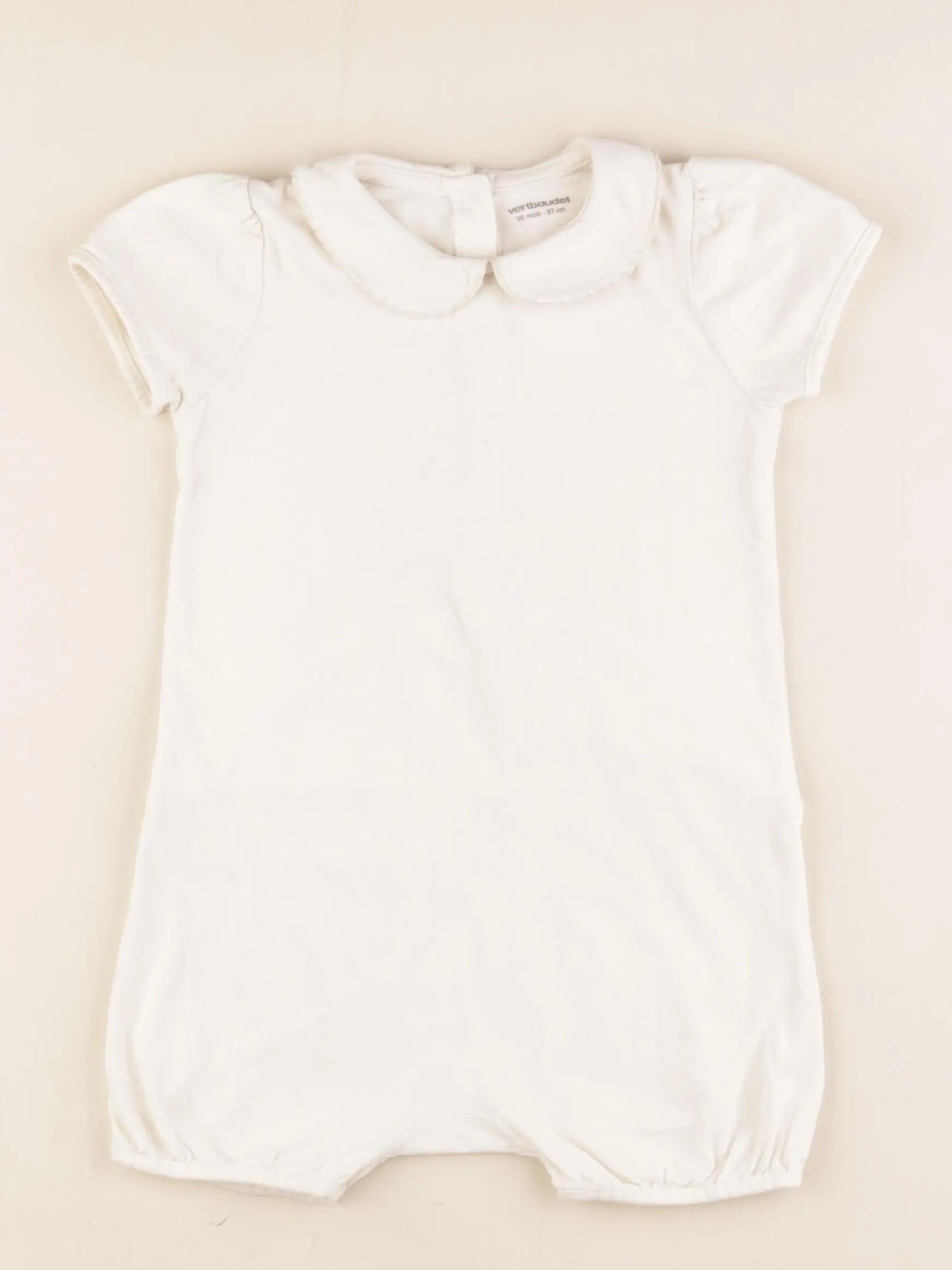 Vertbaudet - combinaison beige - 36 mois