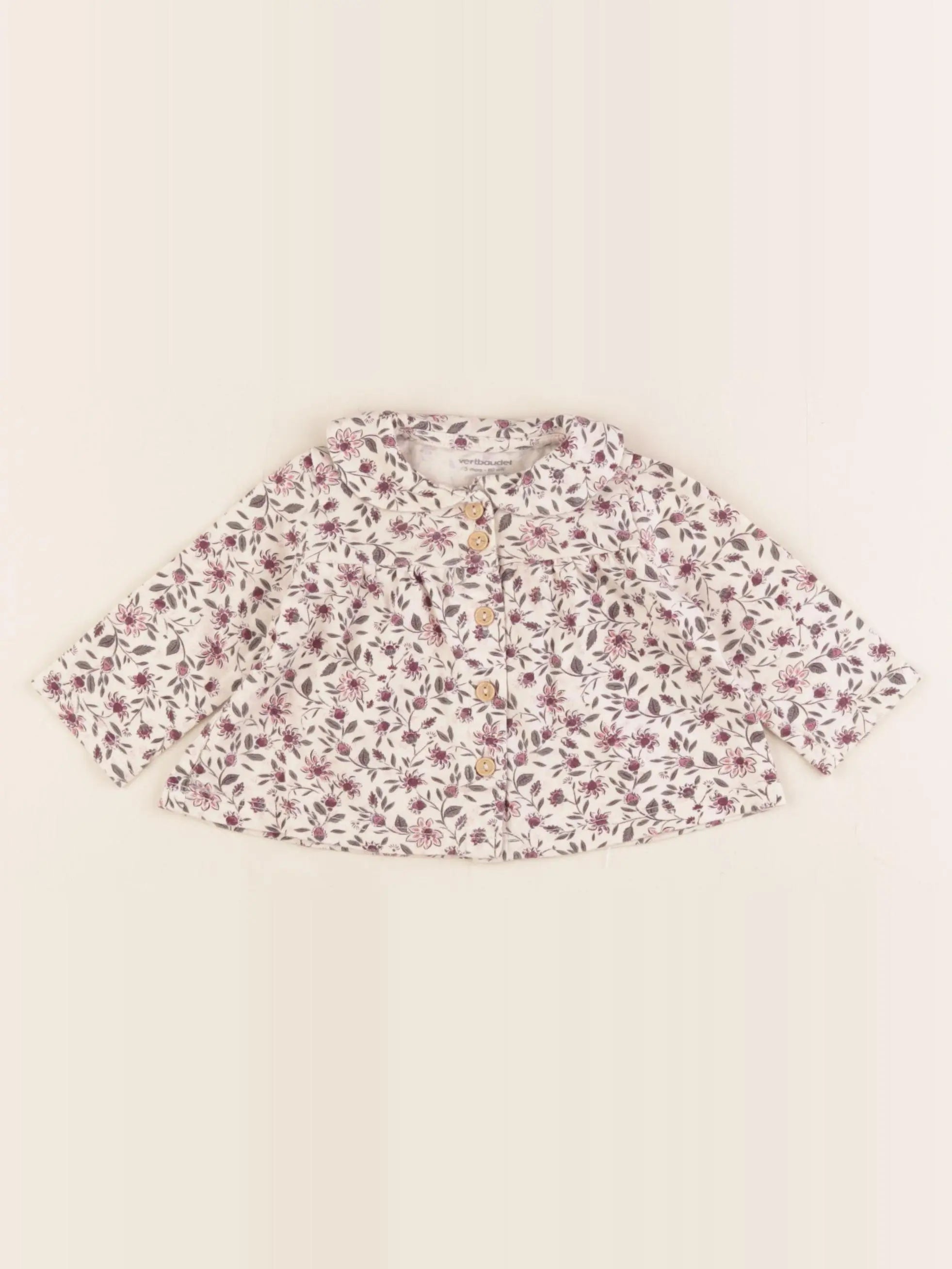 Vertbaudet - chemise multicolore - 3 mois
