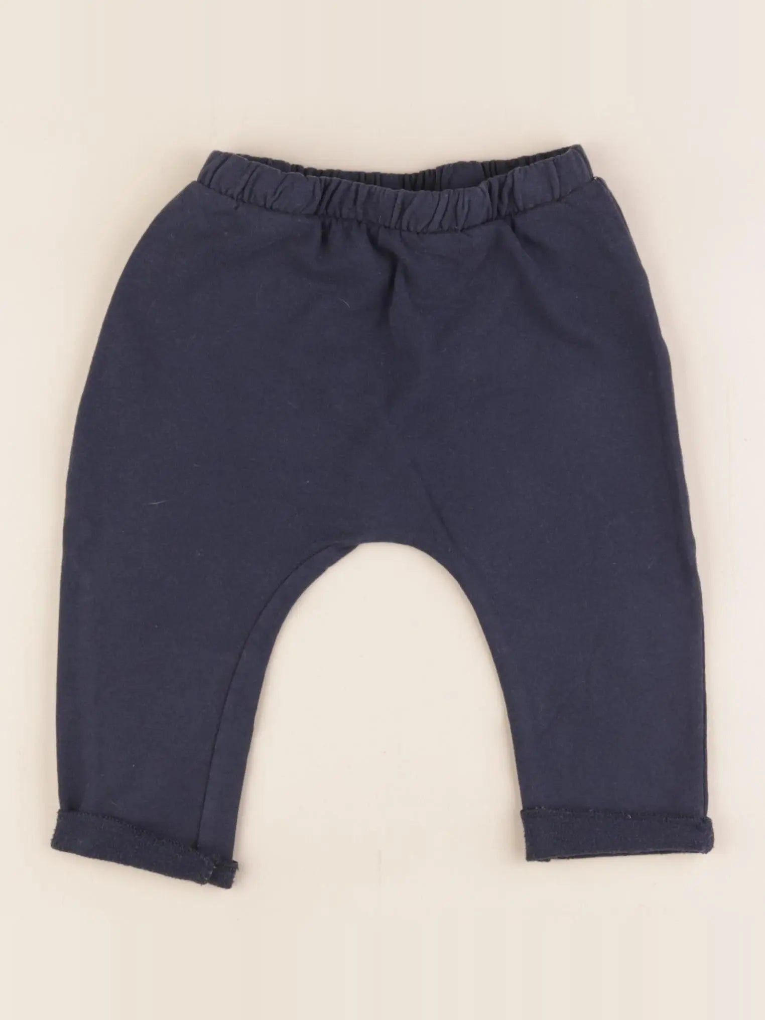 Vertbaudet - sarouel bleu - 9 mois