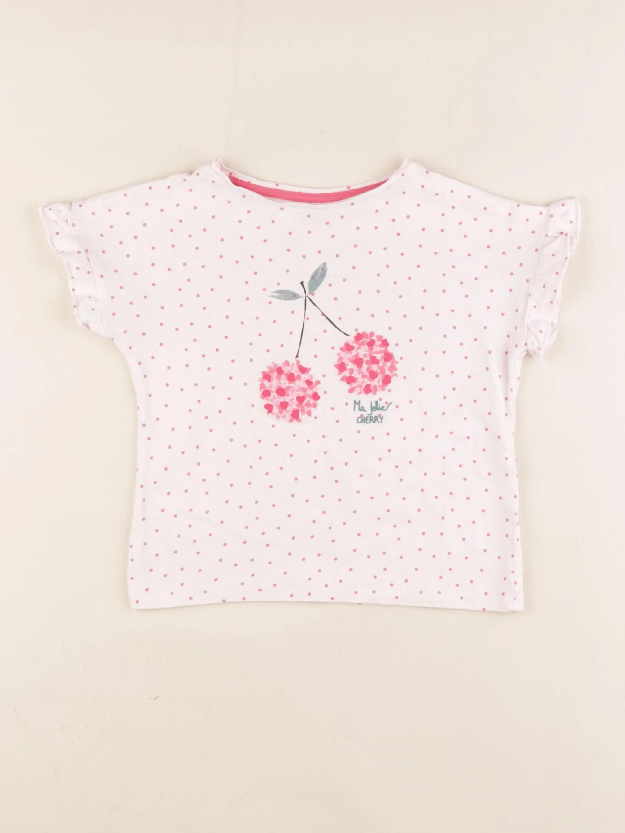 Vertbaudet - tee-shirt rose - 4 ans