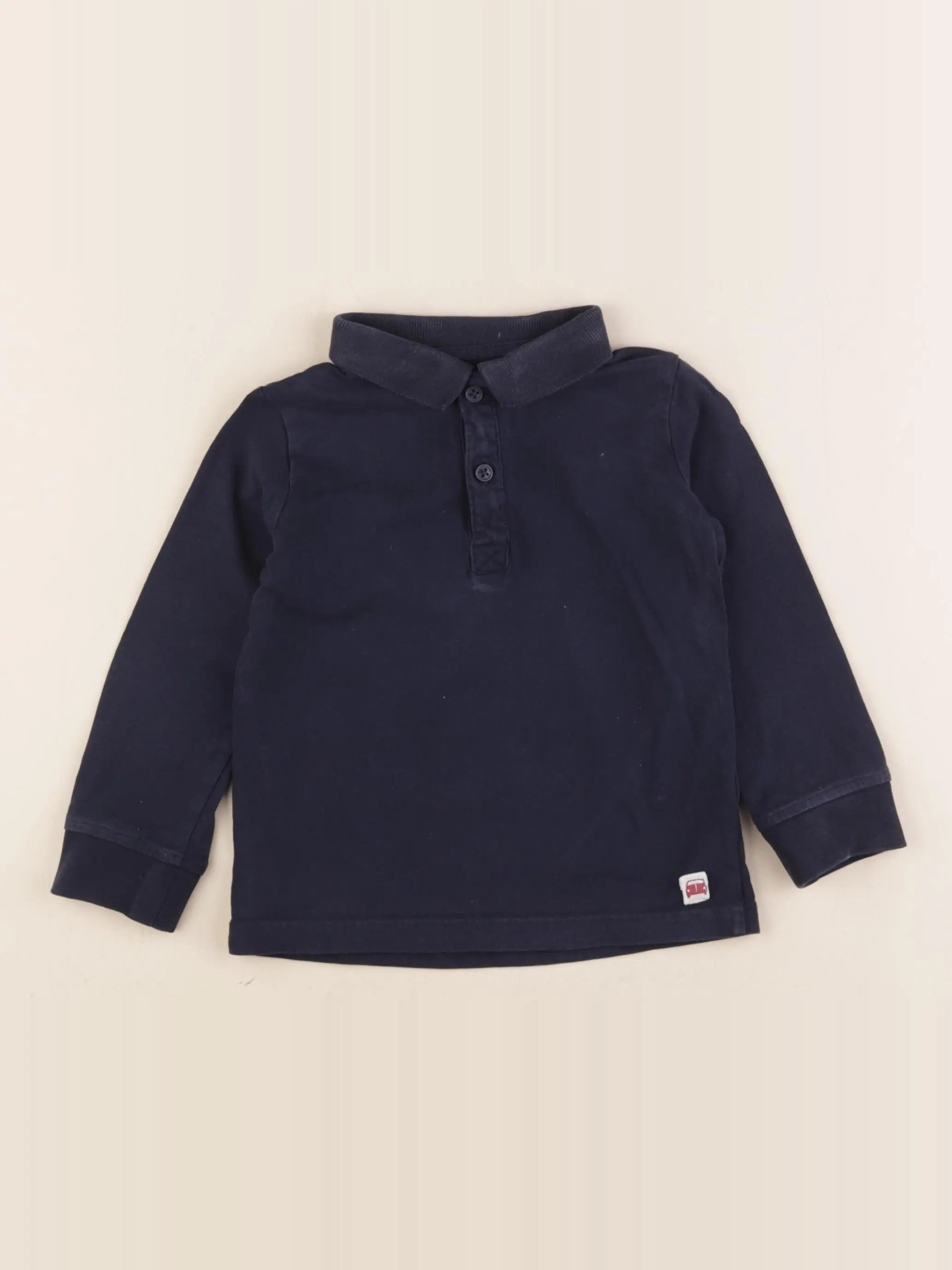 Vertbaudet - polo bleu - 3 ans
