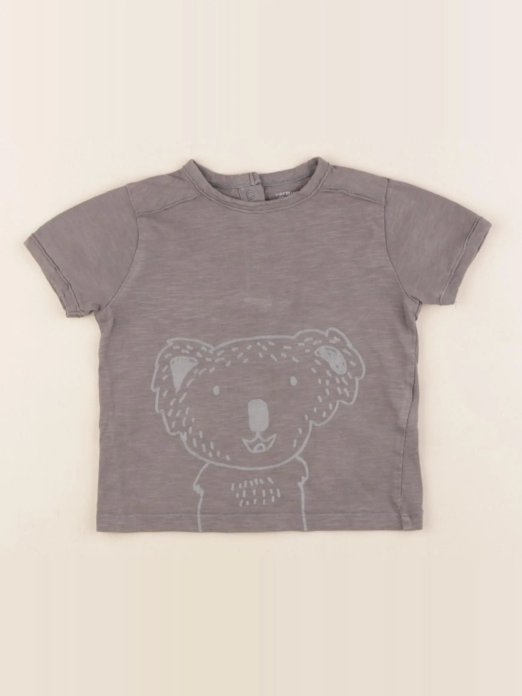 Vertbaudet - tee-shirt gris - 18 mois