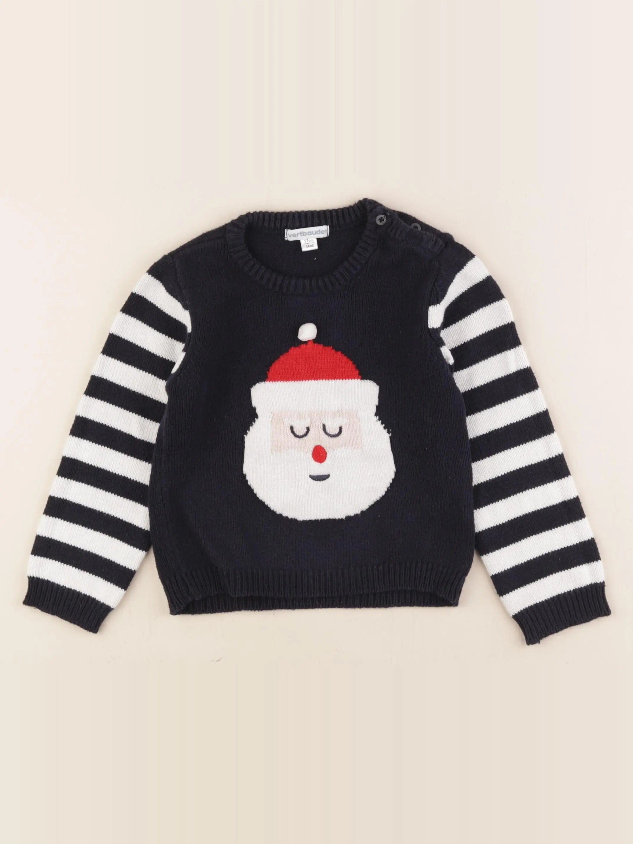 Vertbaudet - pull bleu - 3 ans