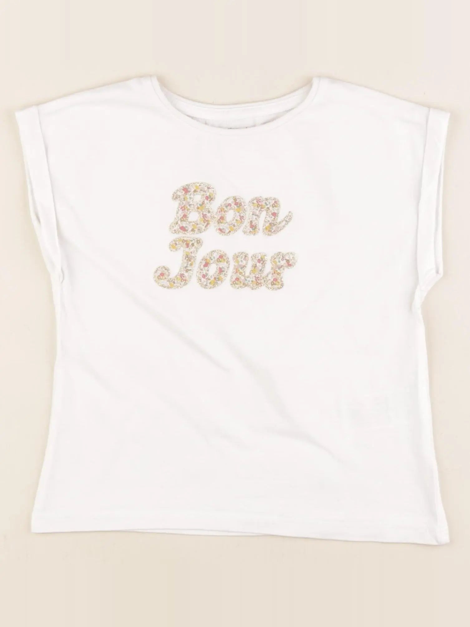 Vertbaudet - tee-shirt blanc - 4 ans