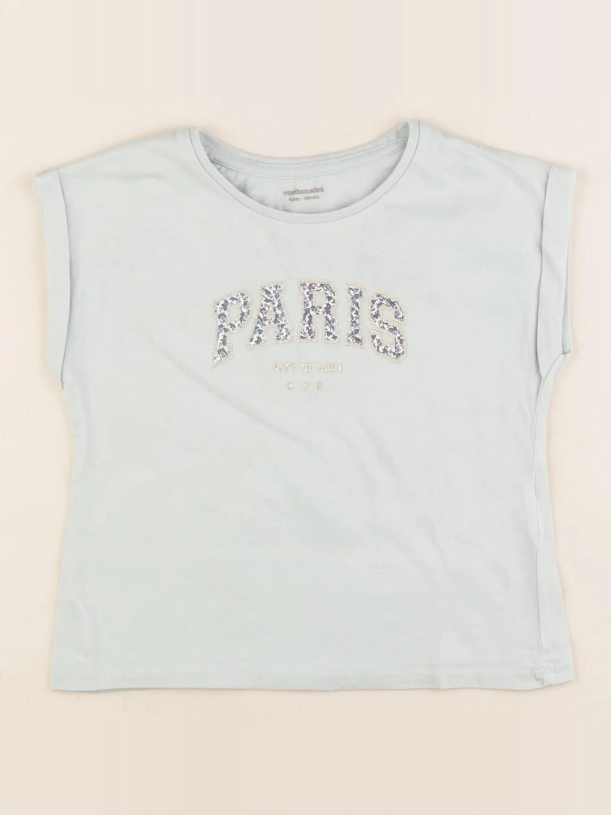 Vertbaudet - tee-shirt vert - 4 ans
