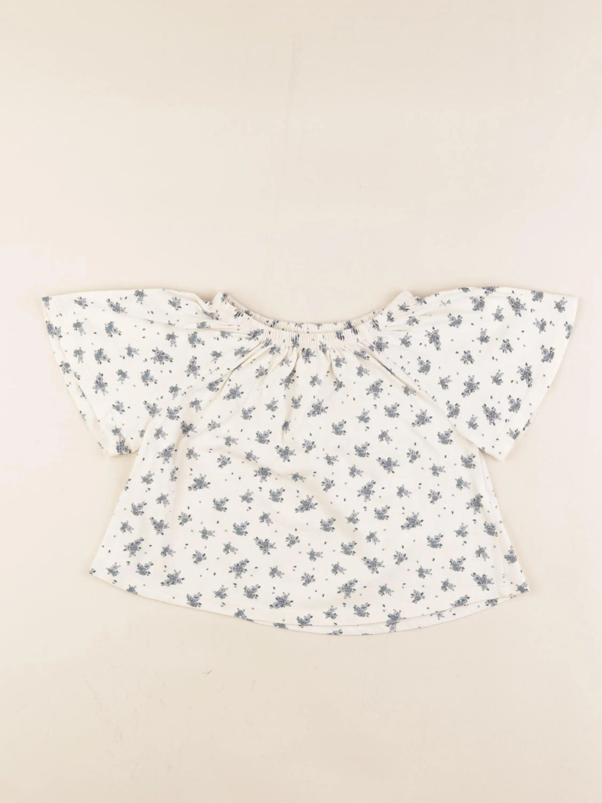 Vertbaudet - tee-shirt blanc, bleu - 3 ans