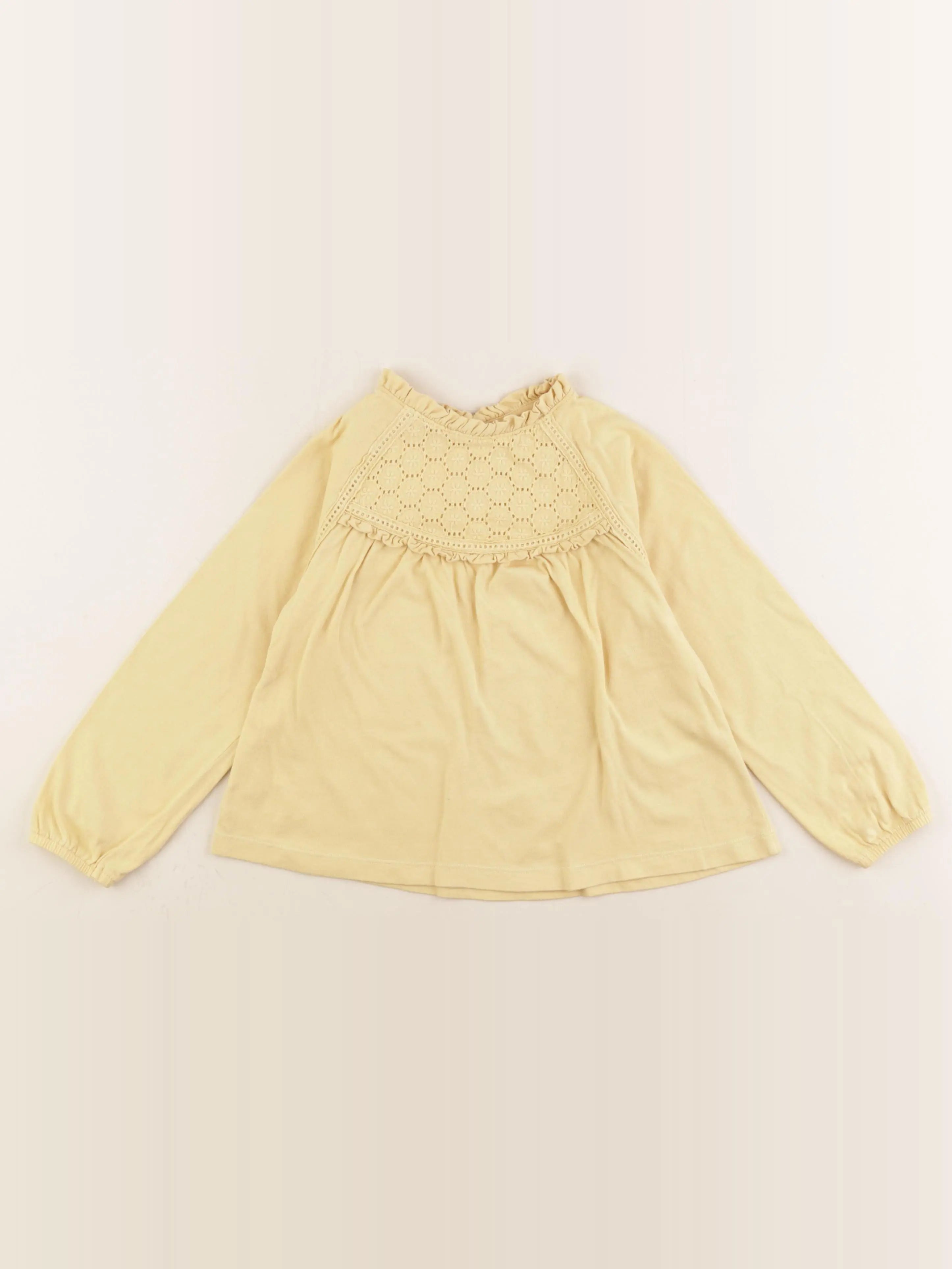 Vertbaudet - tee-shirt jaune - 6 ans