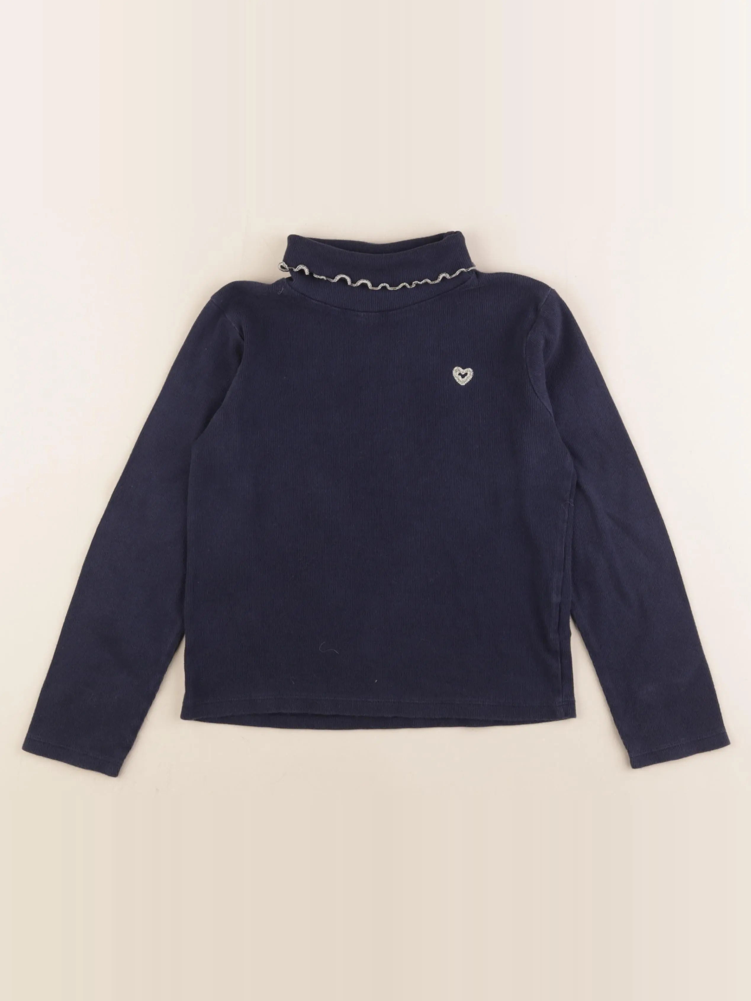 Vertbaudet - sous-pull bleu - 8 ans