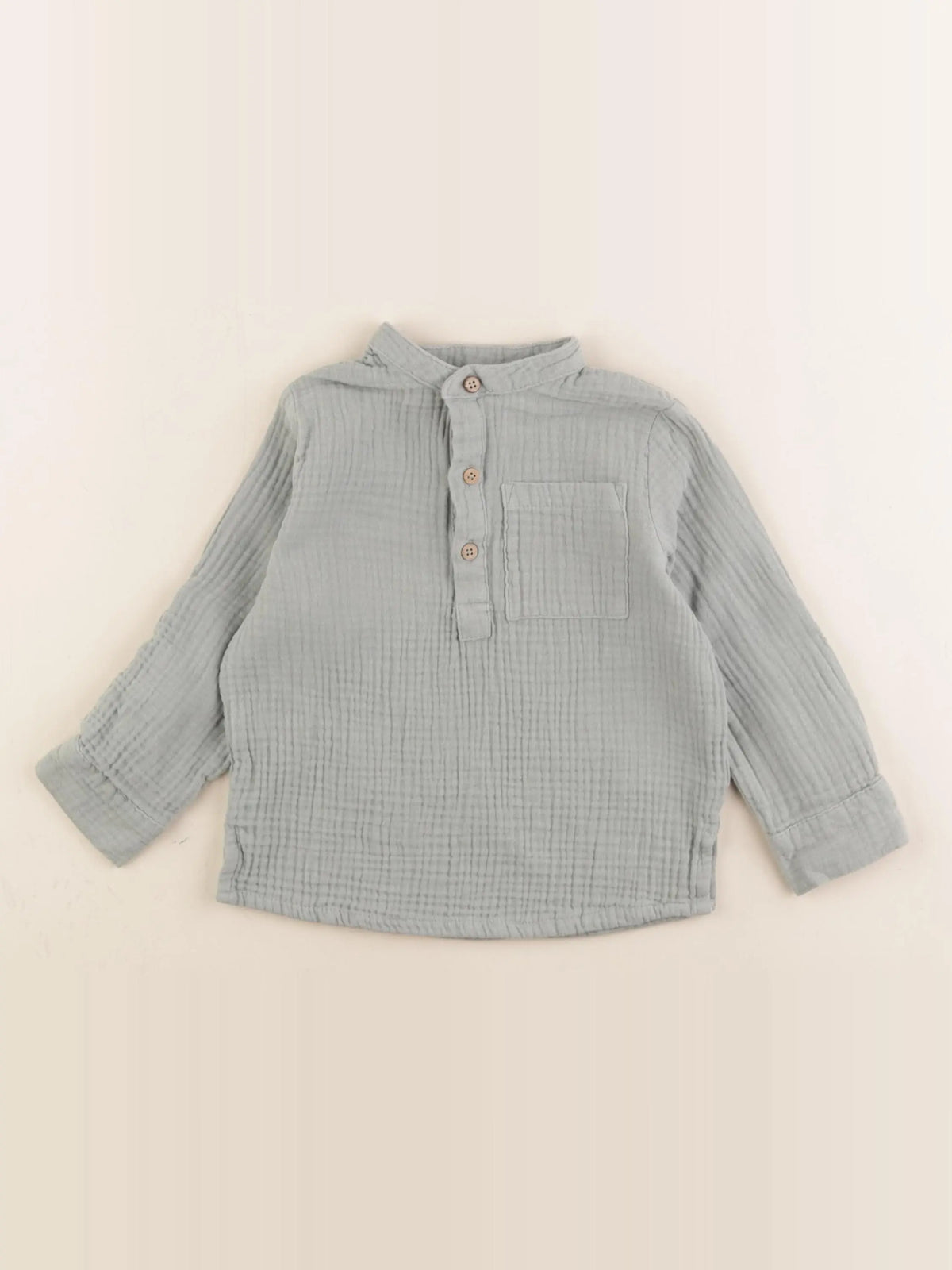Vertbaudet - chemise vert - 4 ans