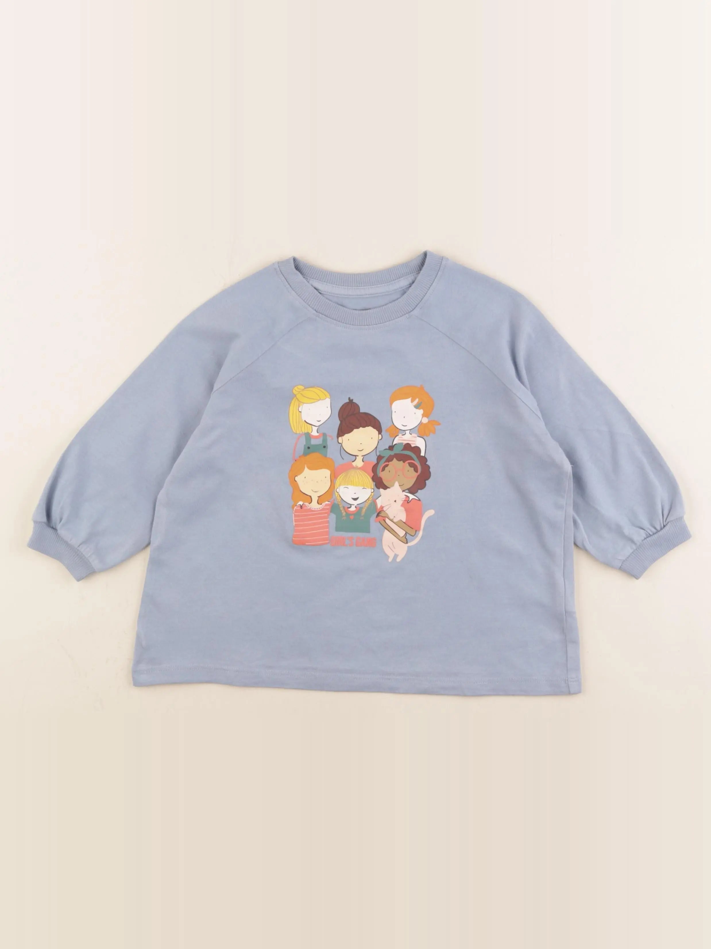 Vertbaudet - tee-shirt bleu - 5 ans