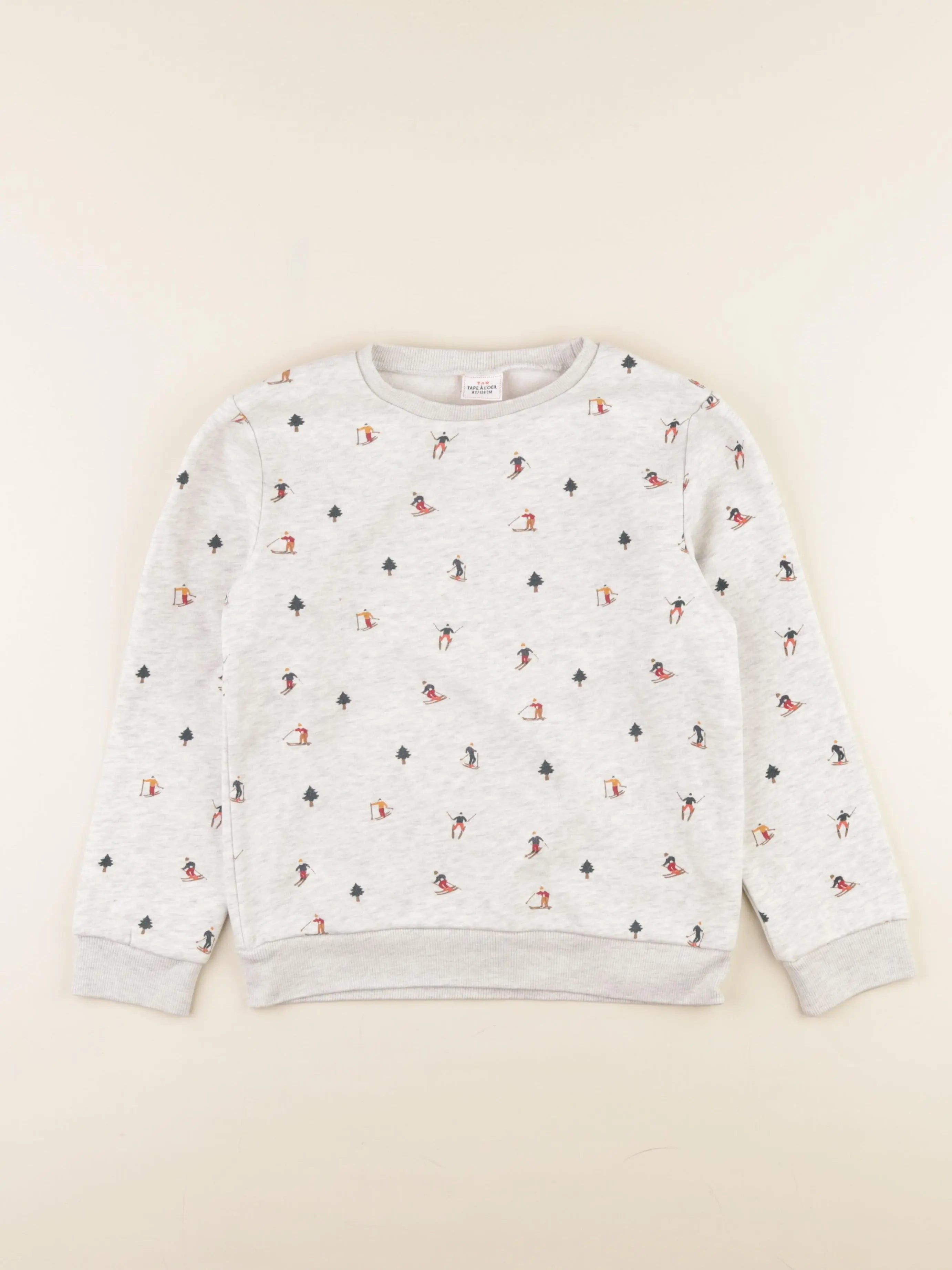 Tape à l'oeil - sweat gris - 8 ans