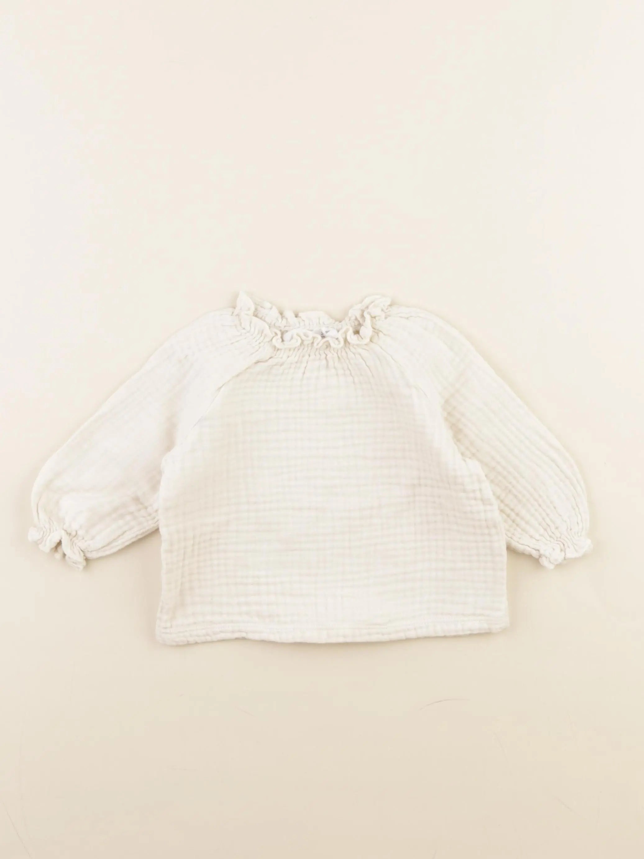 Zara - blouse beige - 3/6 mois