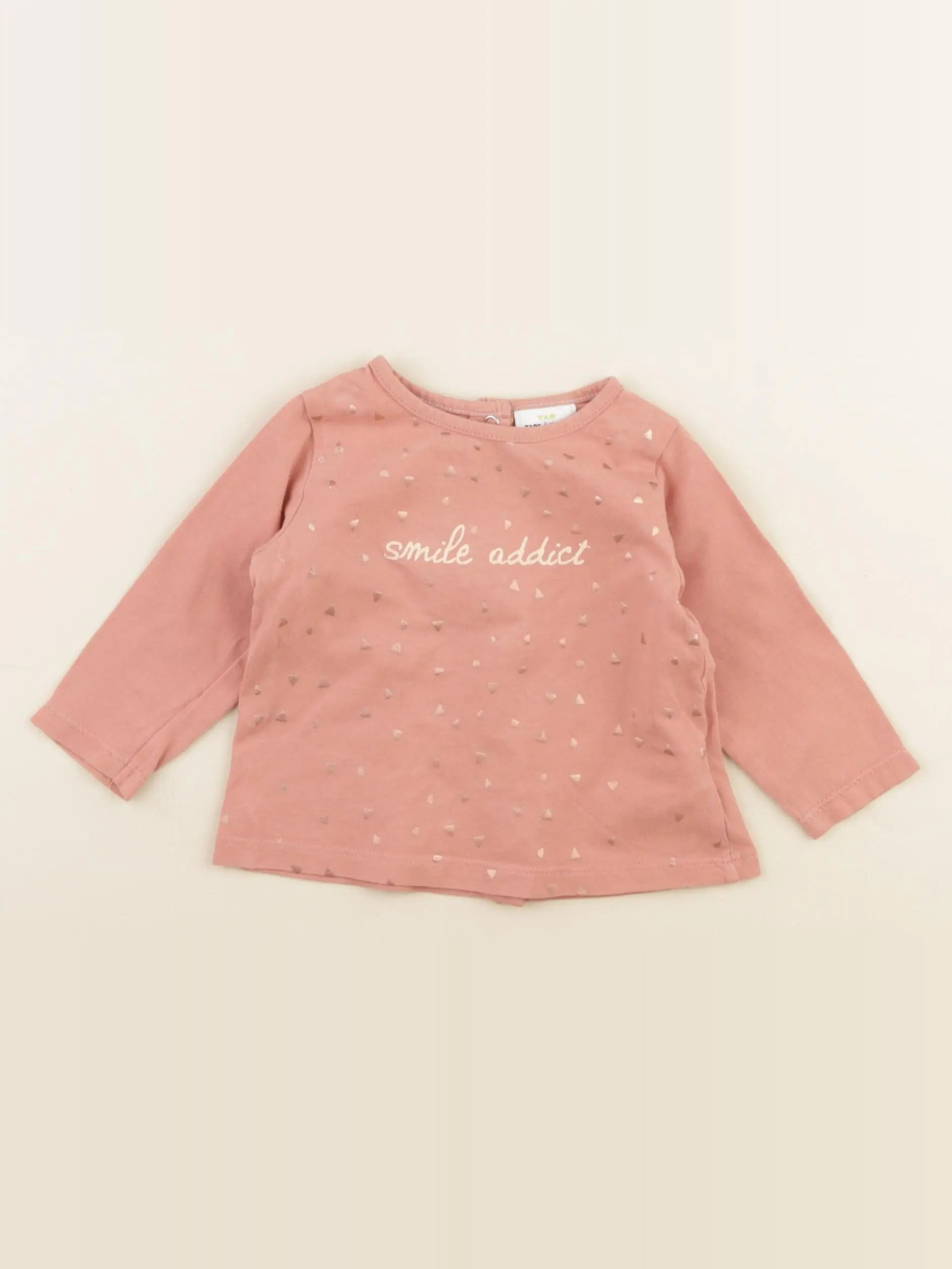 Tape à l'oeil - tee-shirt rose - 6 mois