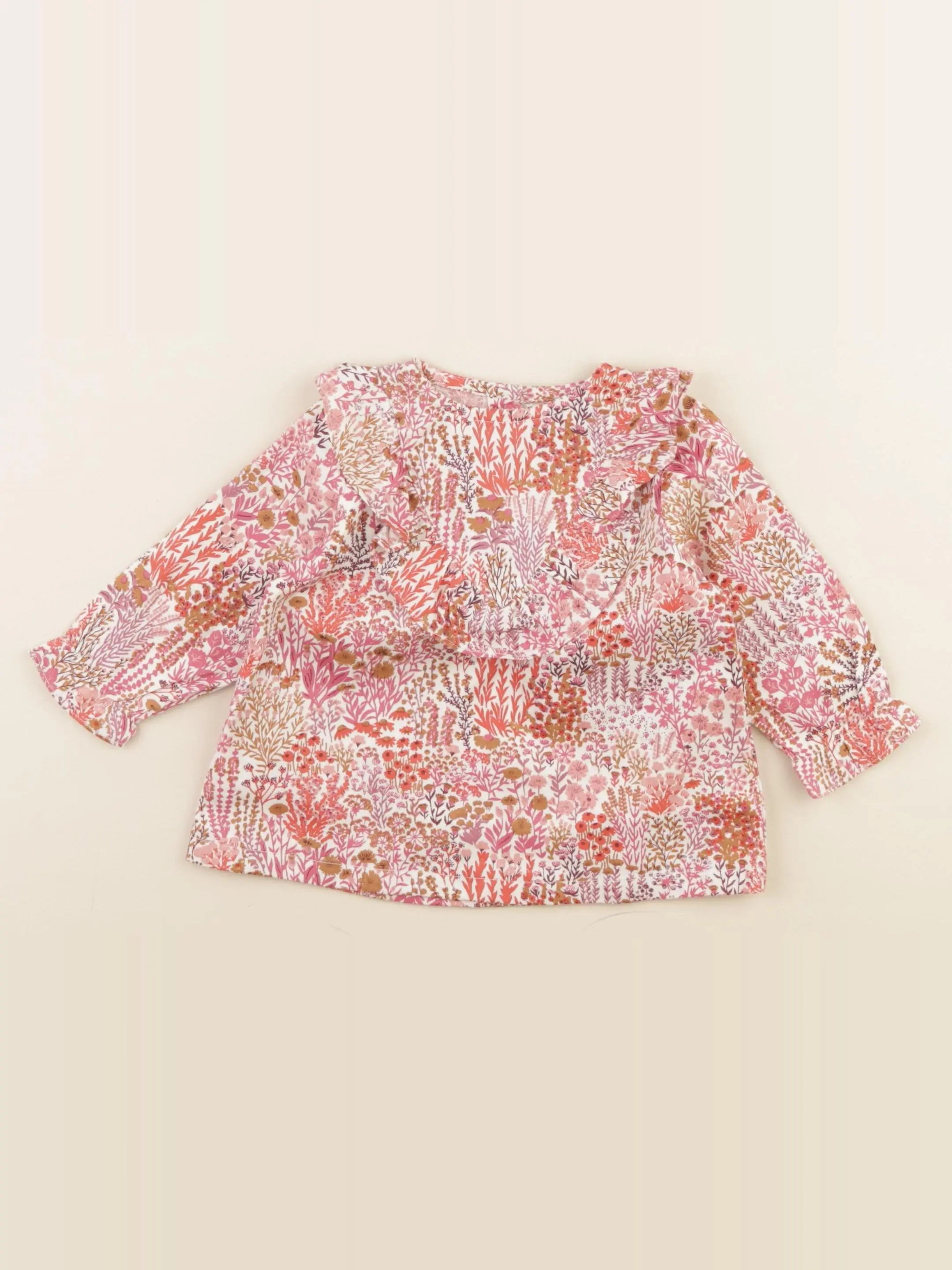 Bouchara - blouse multicolore - 6 mois