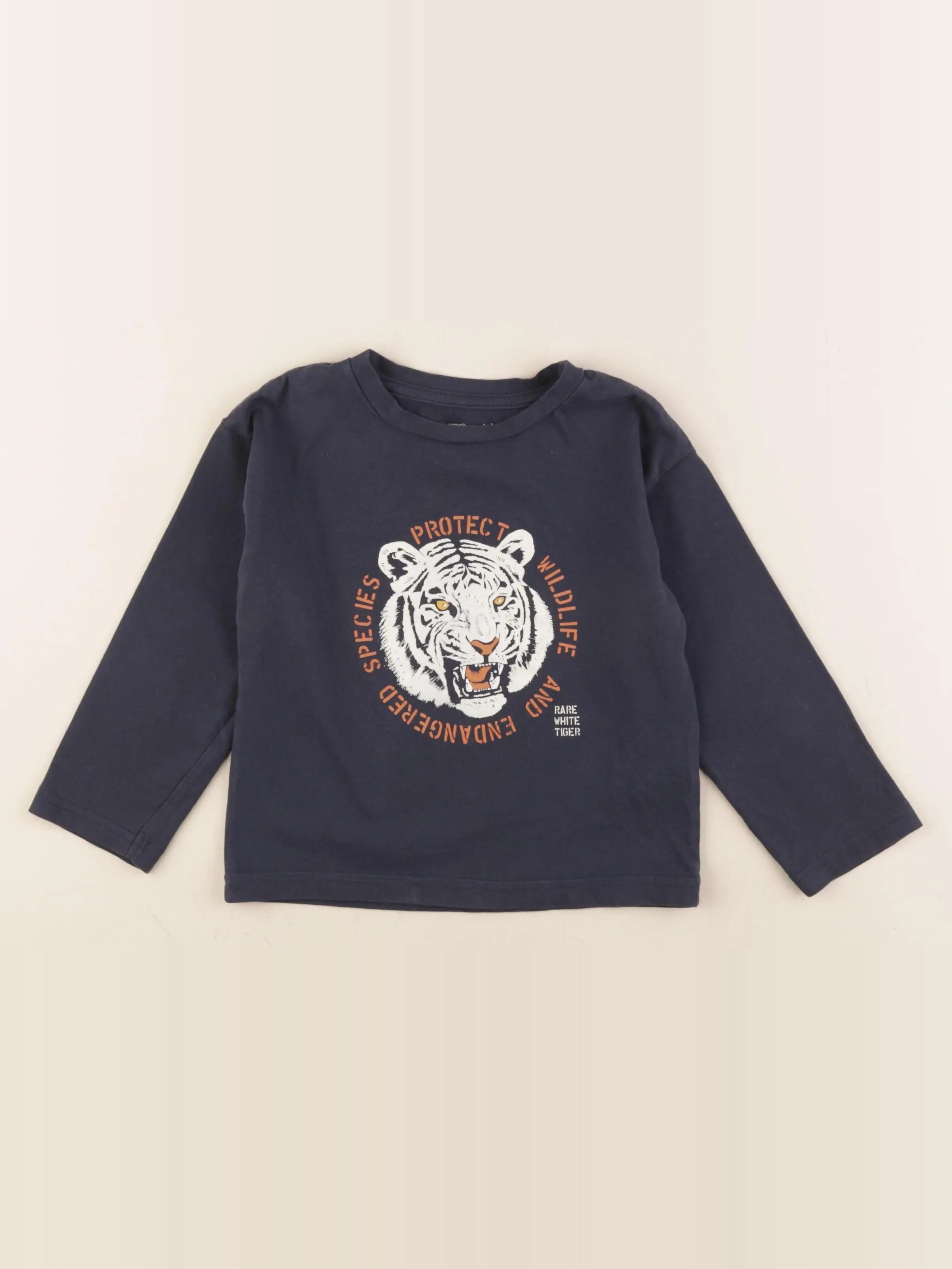 Vertbaudet - tee-shirt bleu - 4 ans