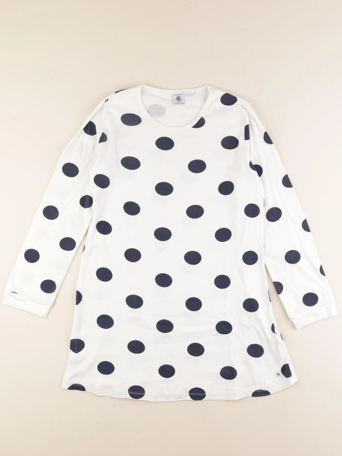 Petit Bateau - chemise de nuit coton bleu - 12 ans